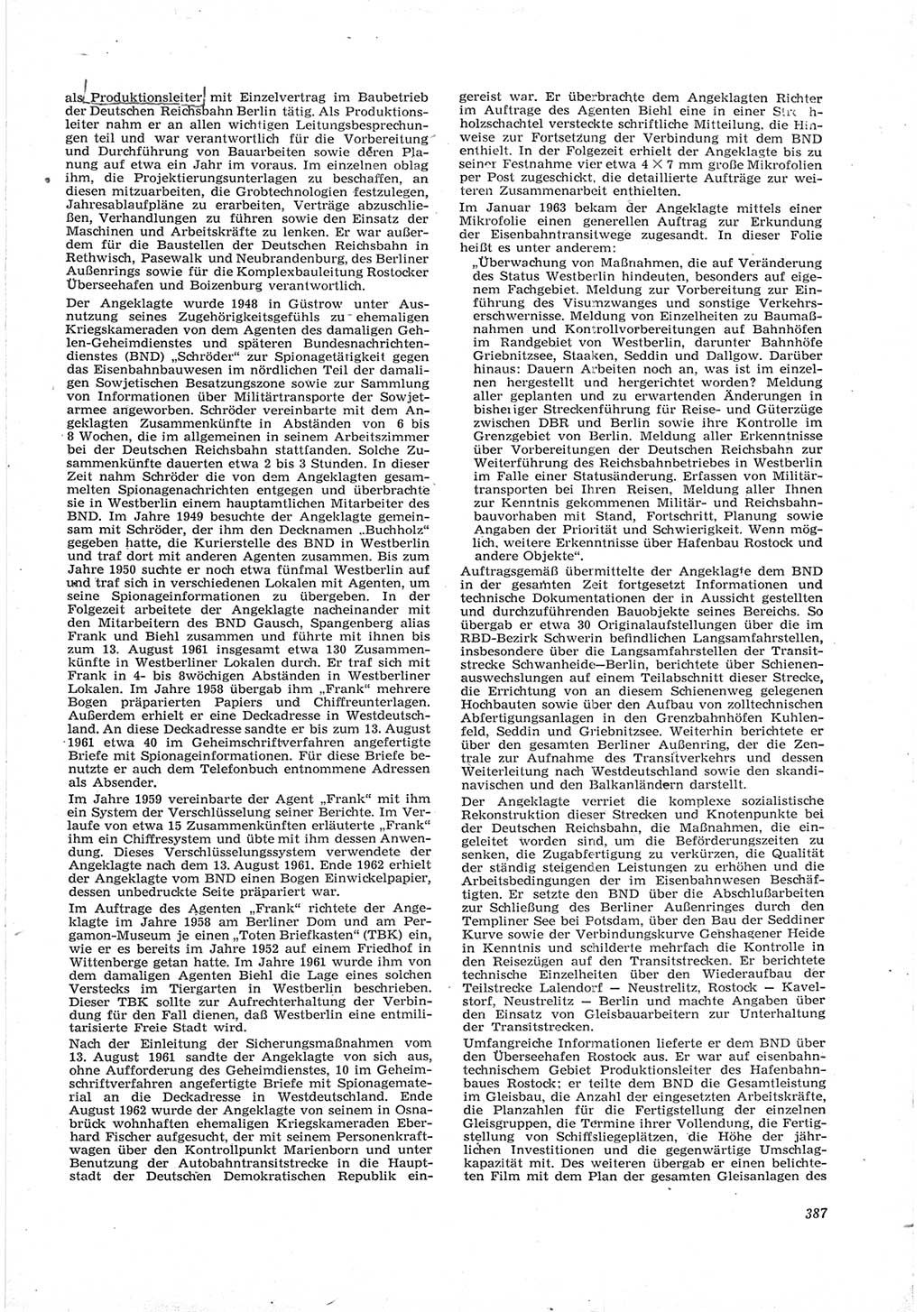 Neue Justiz (NJ), Zeitschrift für Recht und Rechtswissenschaft [Deutsche Demokratische Republik (DDR)], 17. Jahrgang 1963, Seite 387 (NJ DDR 1963, S. 387)