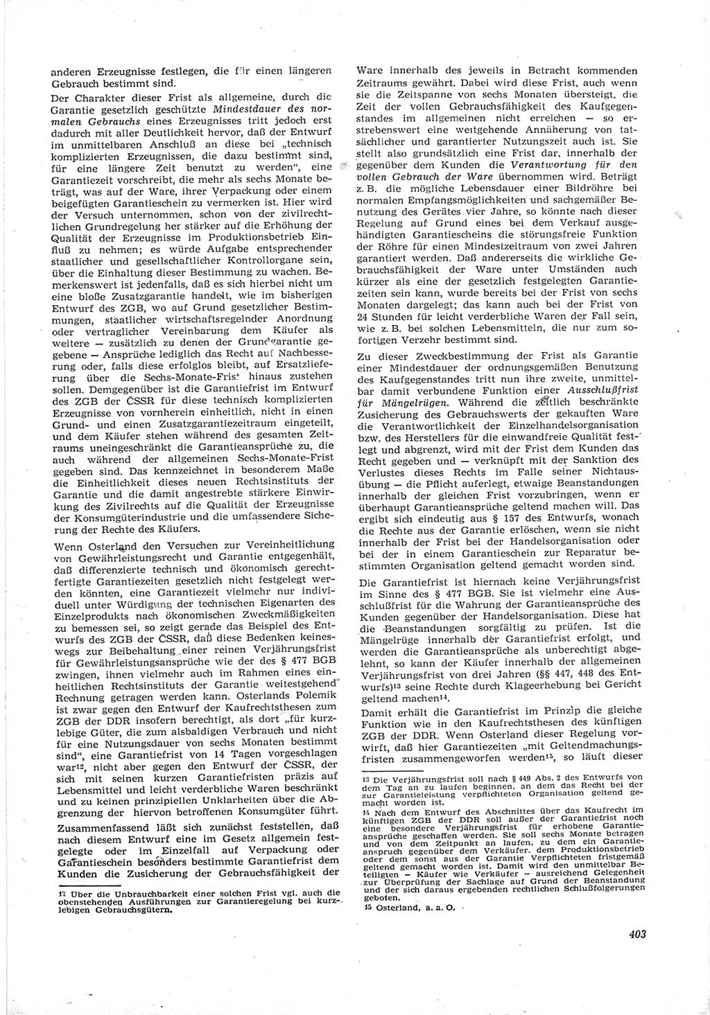 Neue Justiz (NJ), Zeitschrift für Recht und Rechtswissenschaft [Deutsche Demokratische Republik (DDR)], 17. Jahrgang 1963, Seite 403 (NJ DDR 1963, S. 403)