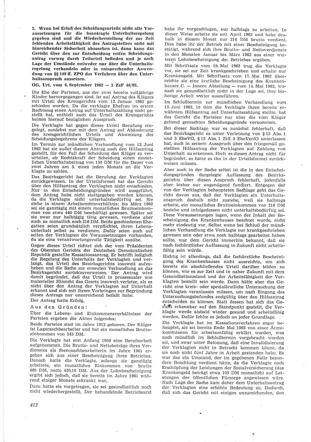 Neue Justiz (NJ), Zeitschrift für Recht und Rechtswissenschaft [Deutsche Demokratische Republik (DDR)], 17. Jahrgang 1963, Seite 412 (NJ DDR 1963, S. 412)
