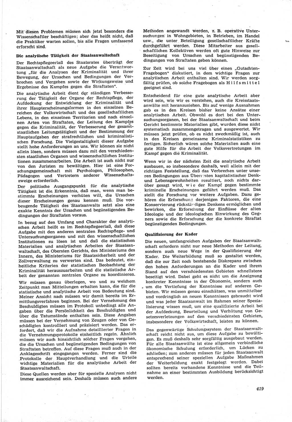 Neue Justiz (NJ), Zeitschrift für Recht und Rechtswissenschaft [Deutsche Demokratische Republik (DDR)], 17. Jahrgang 1963, Seite 419 (NJ DDR 1963, S. 419)