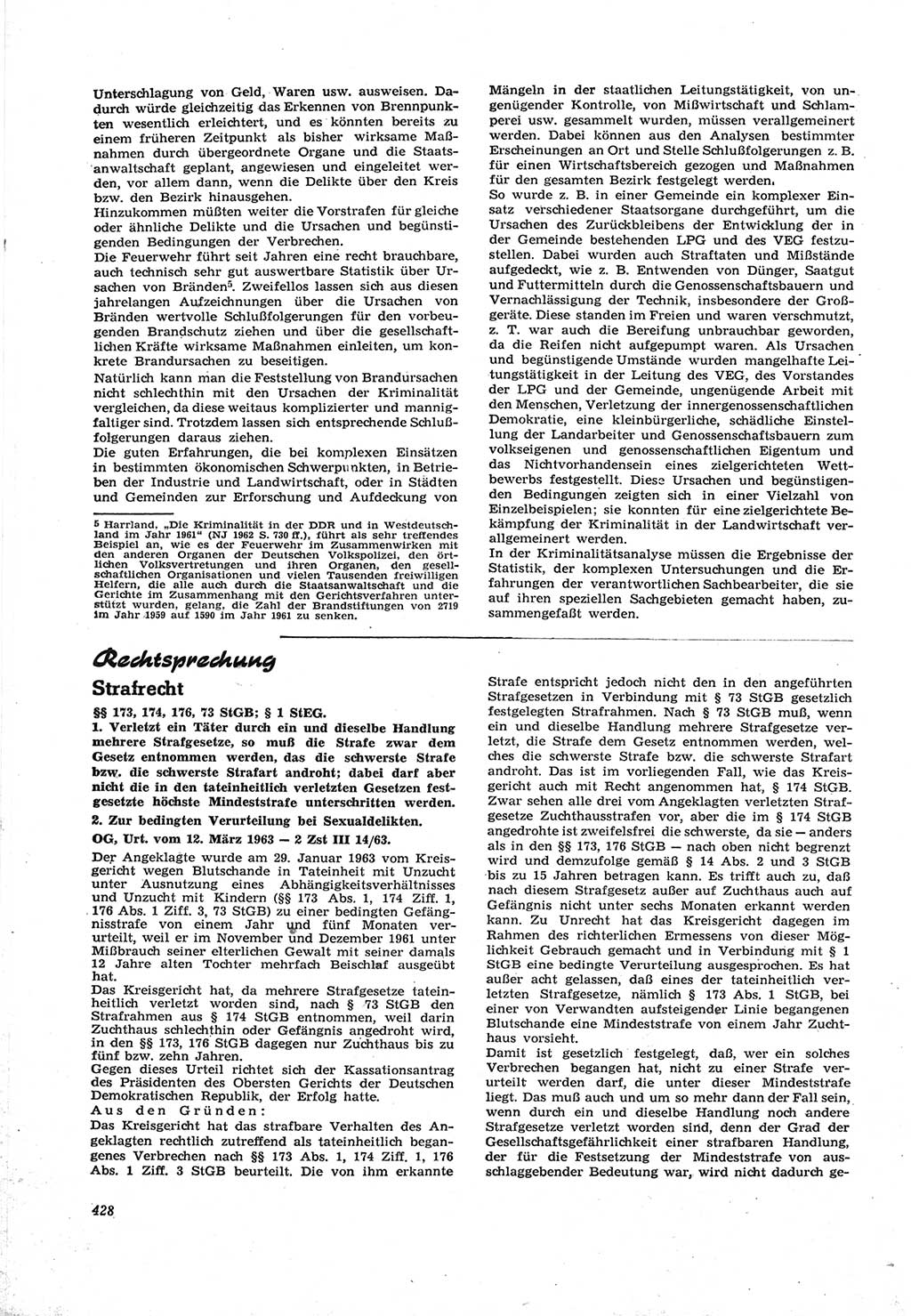 Neue Justiz (NJ), Zeitschrift für Recht und Rechtswissenschaft [Deutsche Demokratische Republik (DDR)], 17. Jahrgang 1963, Seite 428 (NJ DDR 1963, S. 428)