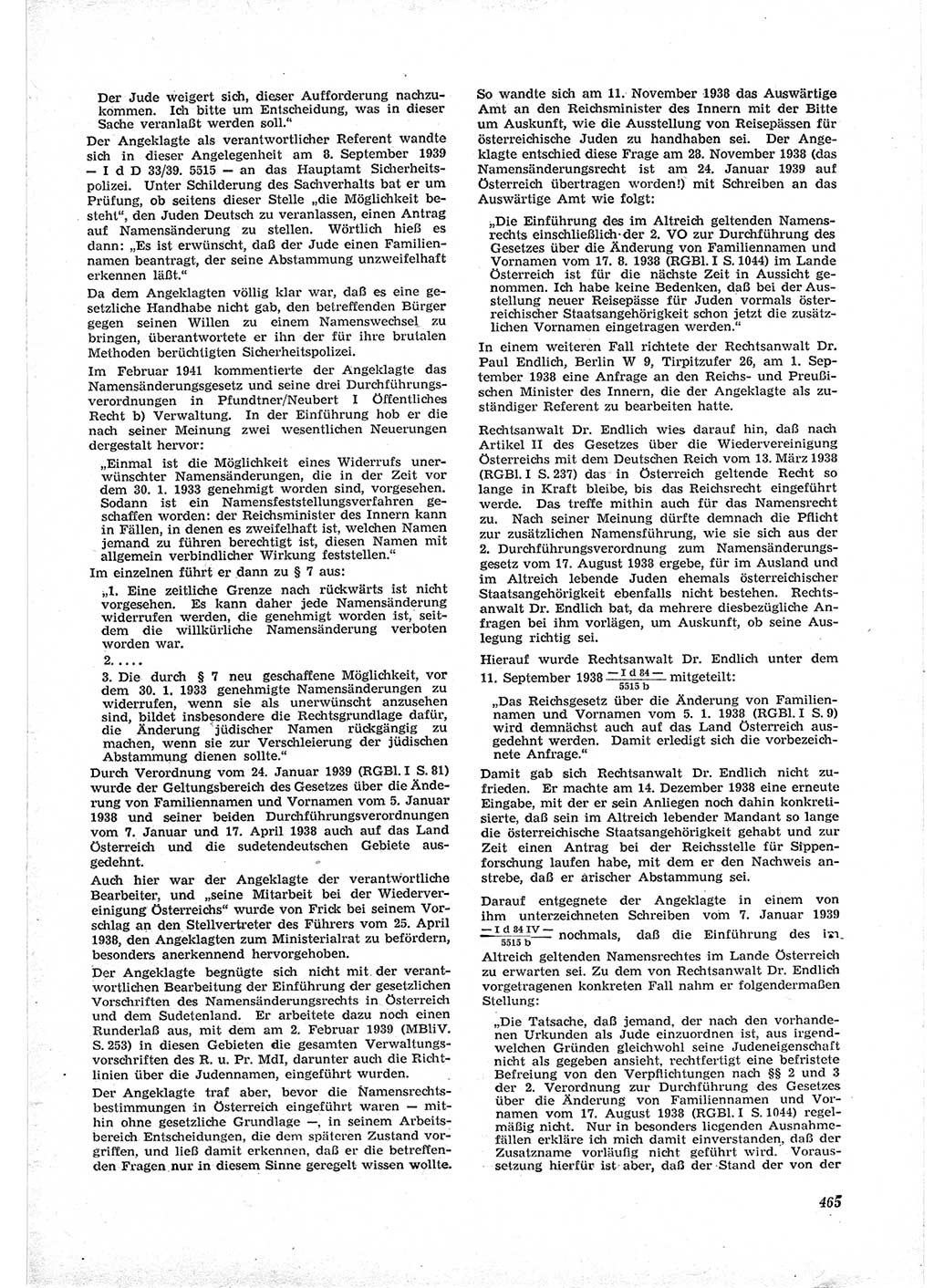 Neue Justiz (NJ), Zeitschrift für Recht und Rechtswissenschaft [Deutsche Demokratische Republik (DDR)], 17. Jahrgang 1963, Seite 465 (NJ DDR 1963, S. 465)