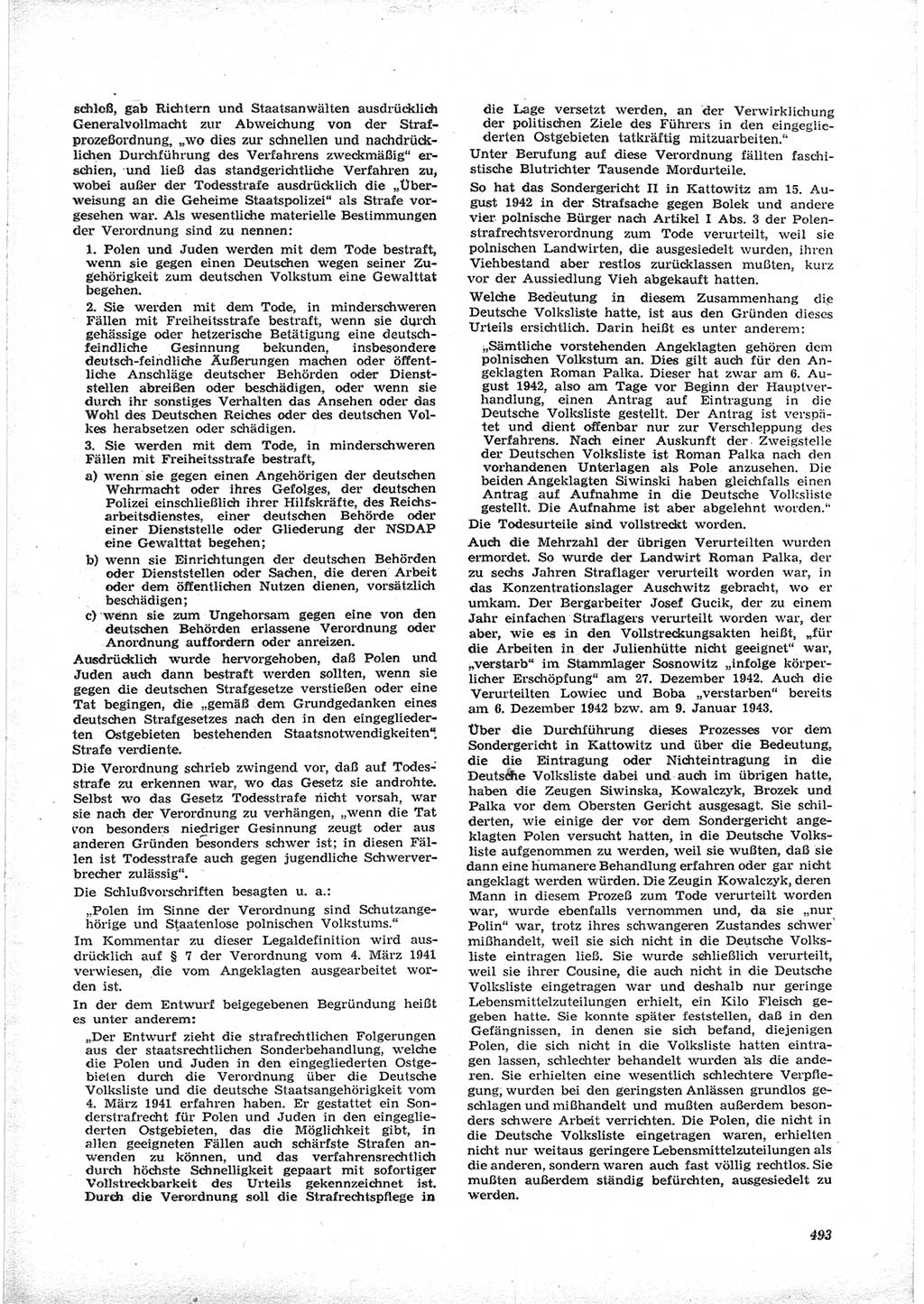 Neue Justiz (NJ), Zeitschrift für Recht und Rechtswissenschaft [Deutsche Demokratische Republik (DDR)], 17. Jahrgang 1963, Seite 493 (NJ DDR 1963, S. 493)