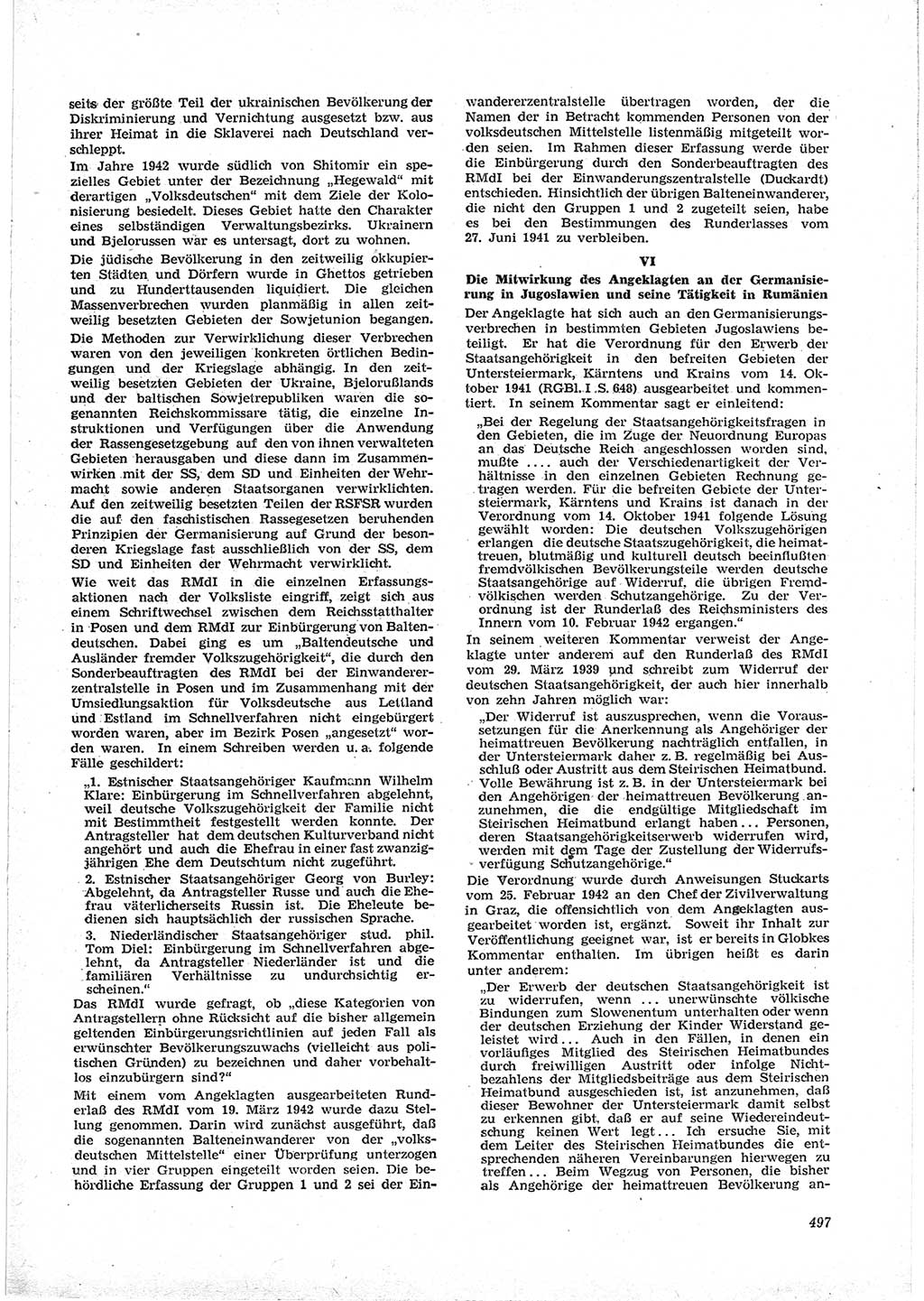Neue Justiz (NJ), Zeitschrift für Recht und Rechtswissenschaft [Deutsche Demokratische Republik (DDR)], 17. Jahrgang 1963, Seite 497 (NJ DDR 1963, S. 497)