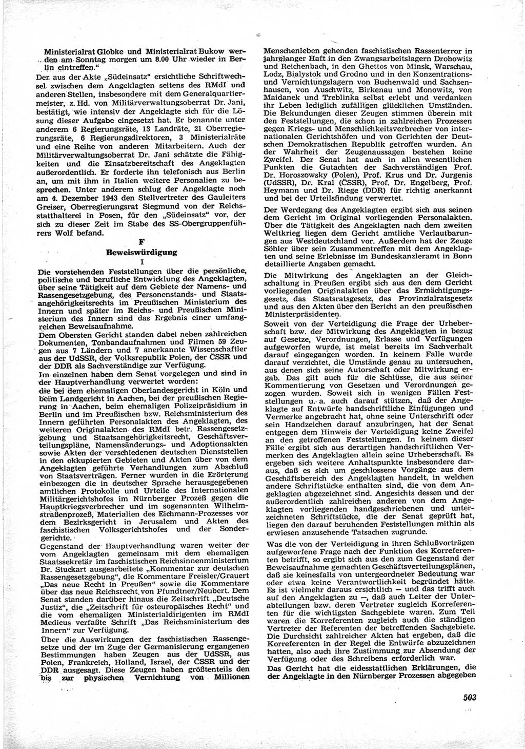 Neue Justiz (NJ), Zeitschrift für Recht und Rechtswissenschaft [Deutsche Demokratische Republik (DDR)], 17. Jahrgang 1963, Seite 503 (NJ DDR 1963, S. 503)
