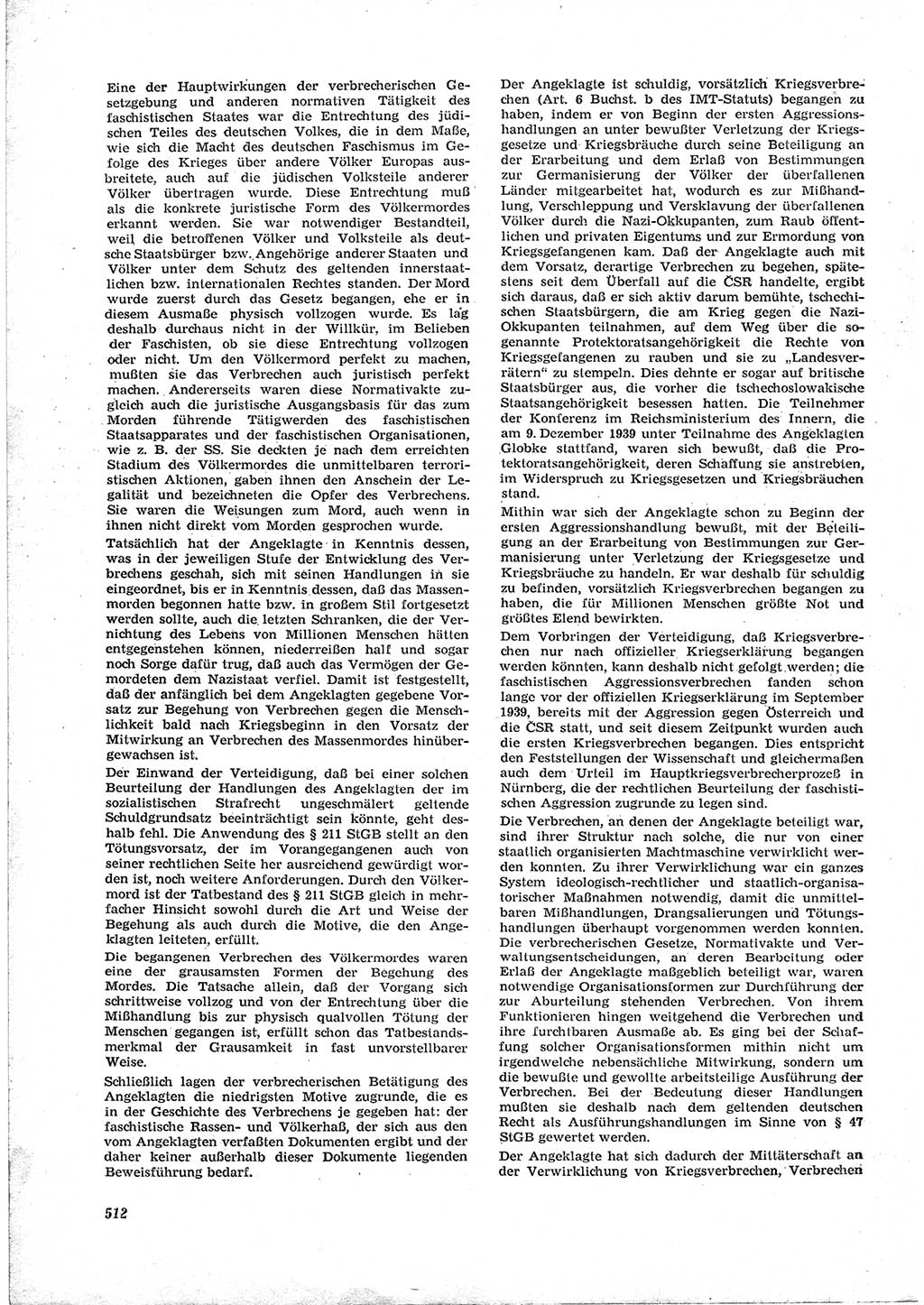 Neue Justiz (NJ), Zeitschrift für Recht und Rechtswissenschaft [Deutsche Demokratische Republik (DDR)], 17. Jahrgang 1963, Seite 512 (NJ DDR 1963, S. 512)