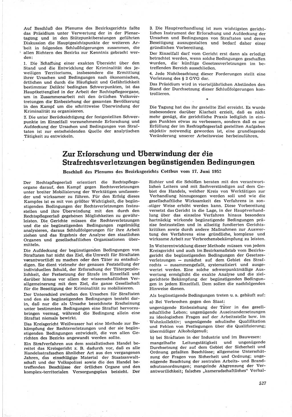 Neue Justiz (NJ), Zeitschrift für Recht und Rechtswissenschaft [Deutsche Demokratische Republik (DDR)], 17. Jahrgang 1963, Seite 527 (NJ DDR 1963, S. 527)