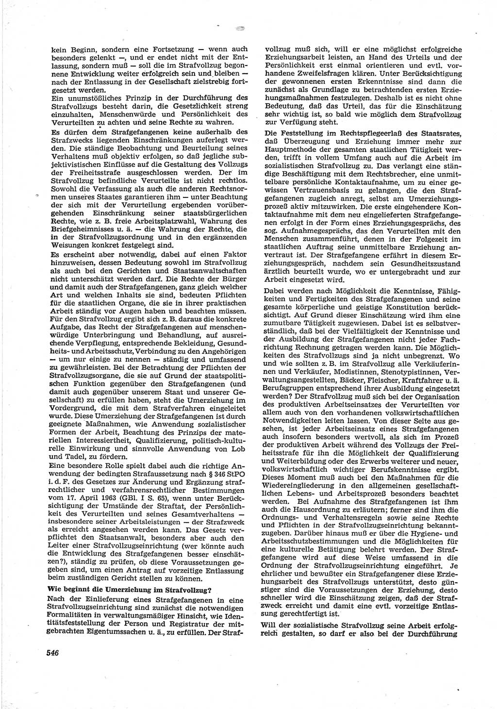 Neue Justiz (NJ), Zeitschrift für Recht und Rechtswissenschaft [Deutsche Demokratische Republik (DDR)], 17. Jahrgang 1963, Seite 546 (NJ DDR 1963, S. 546)