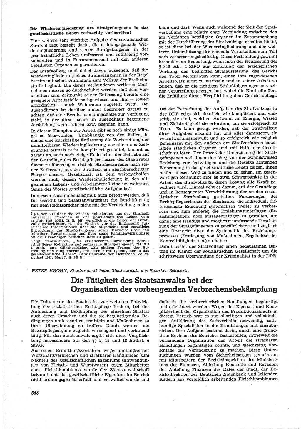 Neue Justiz (NJ), Zeitschrift für Recht und Rechtswissenschaft [Deutsche Demokratische Republik (DDR)], 17. Jahrgang 1963, Seite 548 (NJ DDR 1963, S. 548)