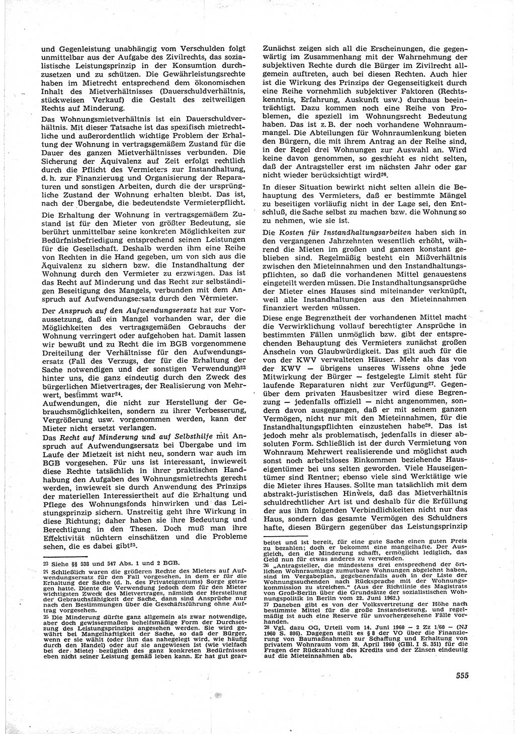 Neue Justiz (NJ), Zeitschrift für Recht und Rechtswissenschaft [Deutsche Demokratische Republik (DDR)], 17. Jahrgang 1963, Seite 555 (NJ DDR 1963, S. 555)