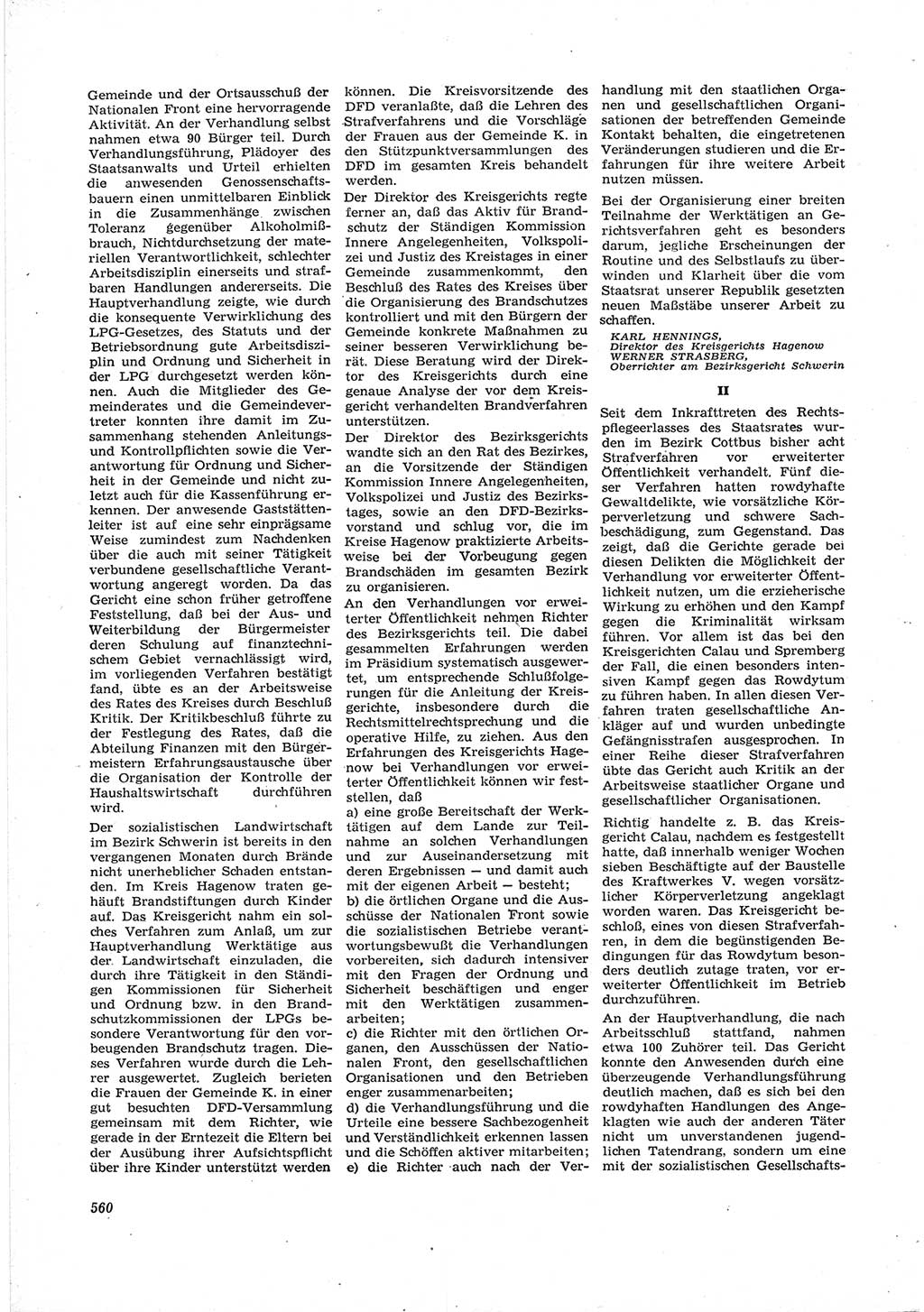 Neue Justiz (NJ), Zeitschrift für Recht und Rechtswissenschaft [Deutsche Demokratische Republik (DDR)], 17. Jahrgang 1963, Seite 560 (NJ DDR 1963, S. 560)