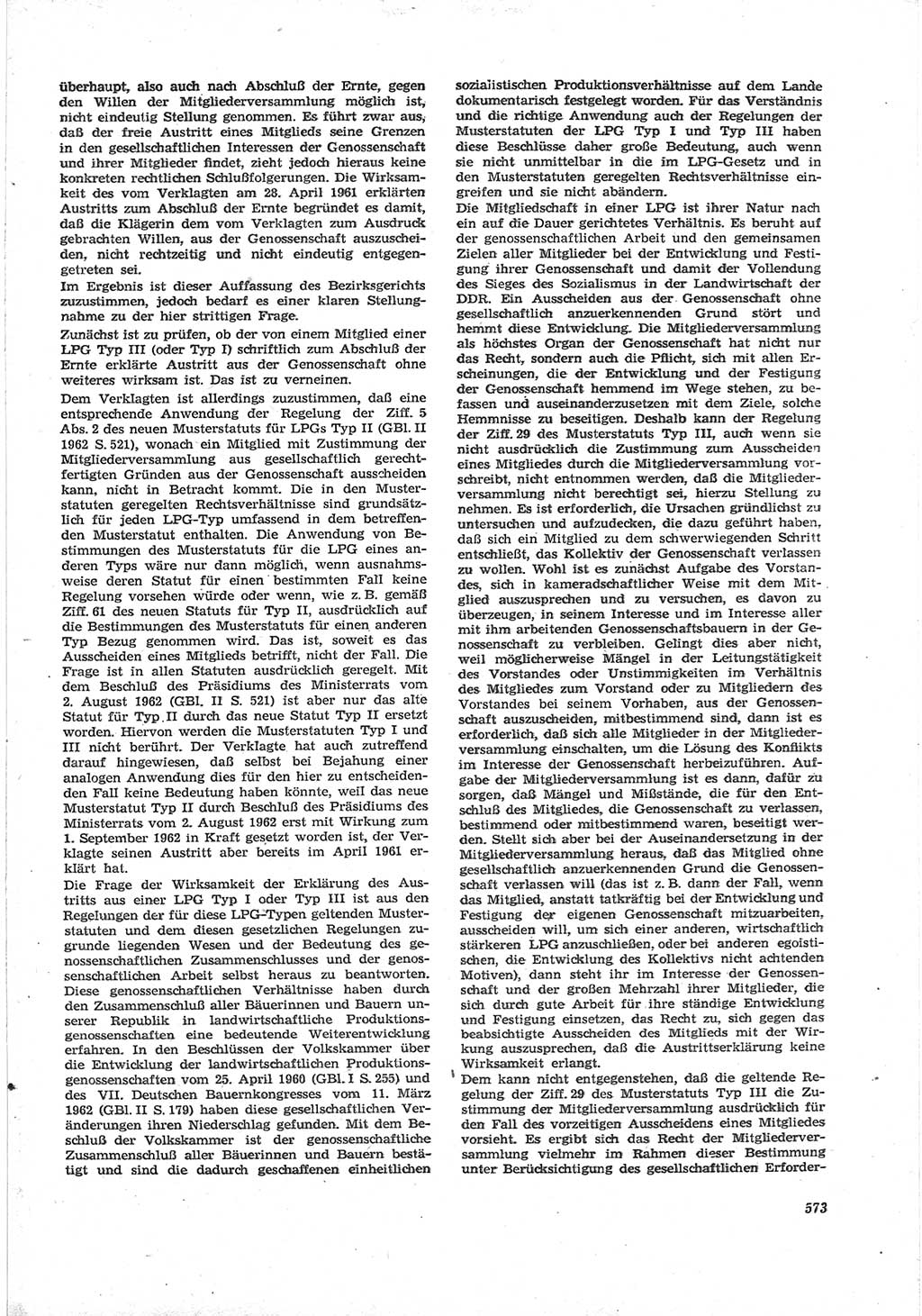 Neue Justiz (NJ), Zeitschrift für Recht und Rechtswissenschaft [Deutsche Demokratische Republik (DDR)], 17. Jahrgang 1963, Seite 573 (NJ DDR 1963, S. 573)