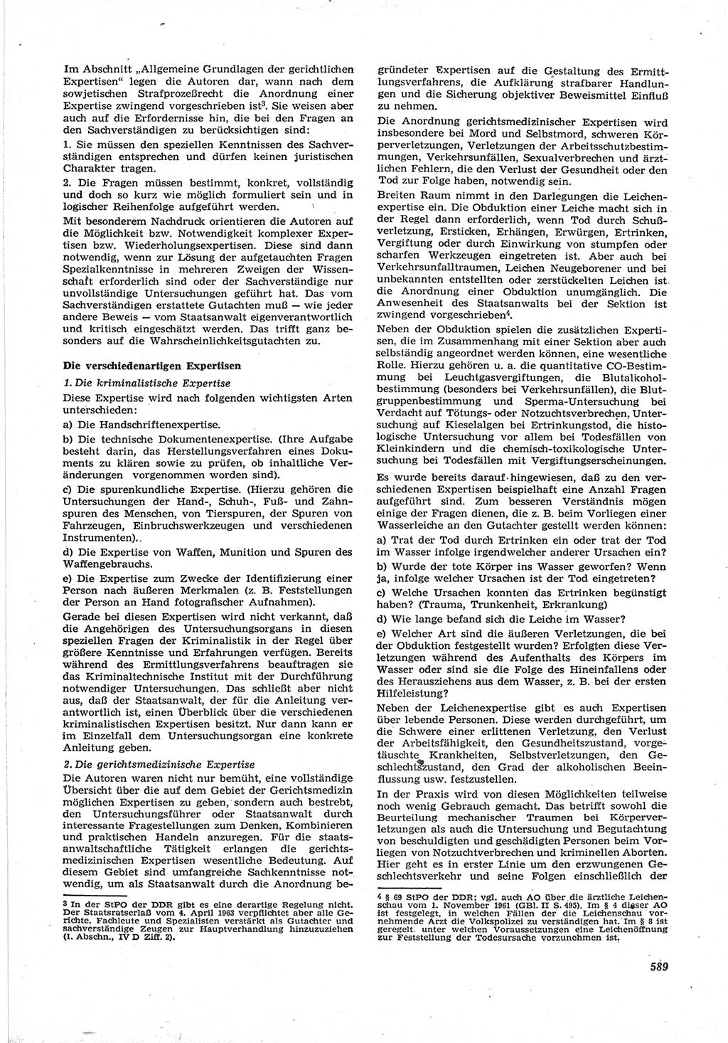 Neue Justiz (NJ), Zeitschrift für Recht und Rechtswissenschaft [Deutsche Demokratische Republik (DDR)], 17. Jahrgang 1963, Seite 589 (NJ DDR 1963, S. 589)