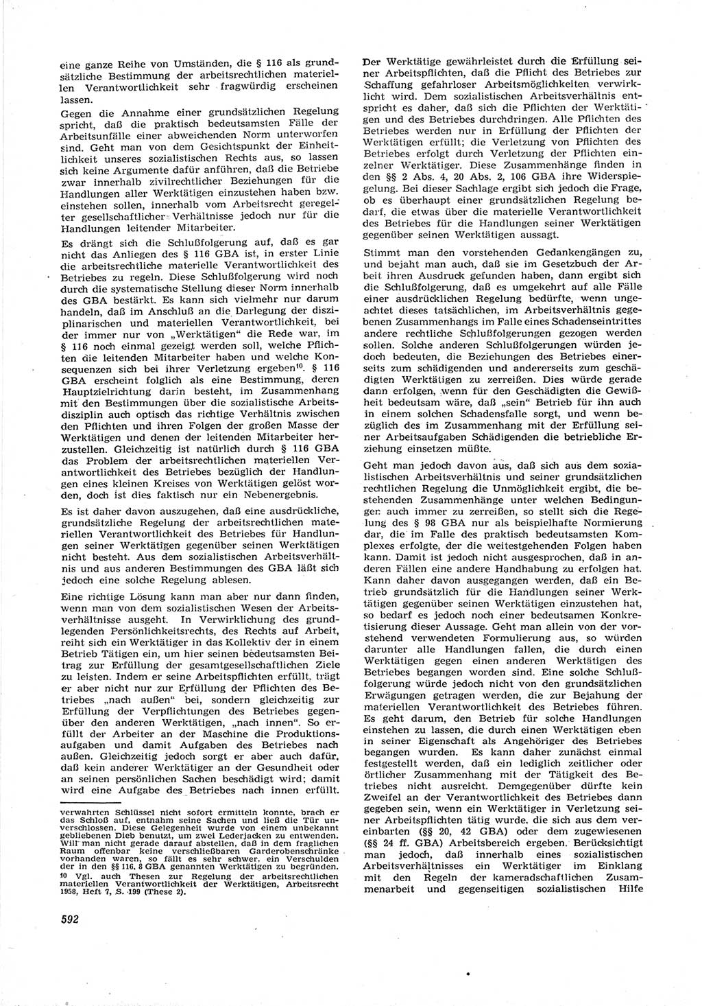 Neue Justiz (NJ), Zeitschrift für Recht und Rechtswissenschaft [Deutsche Demokratische Republik (DDR)], 17. Jahrgang 1963, Seite 592 (NJ DDR 1963, S. 592)
