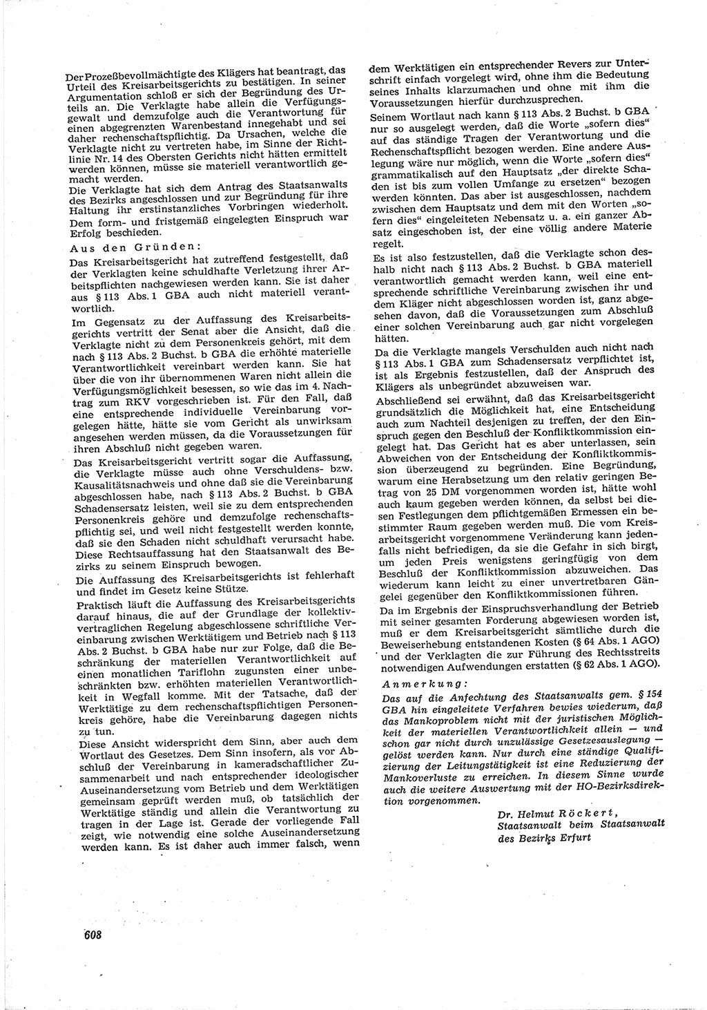 Neue Justiz (NJ), Zeitschrift für Recht und Rechtswissenschaft [Deutsche Demokratische Republik (DDR)], 17. Jahrgang 1963, Seite 608 (NJ DDR 1963, S. 608)