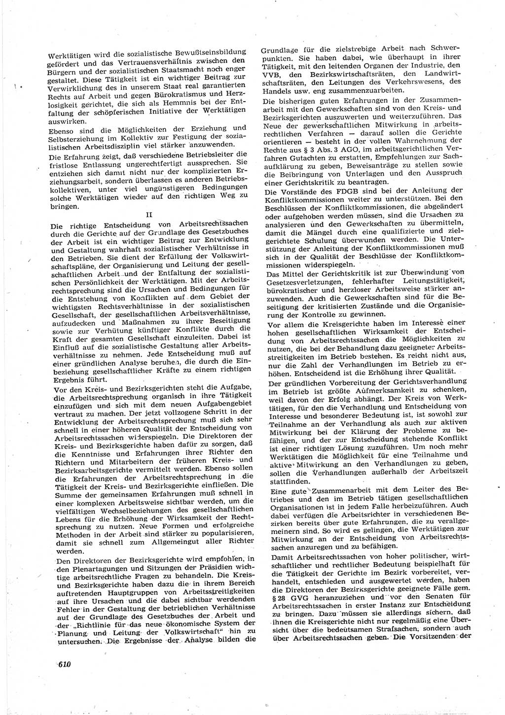 Neue Justiz (NJ), Zeitschrift für Recht und Rechtswissenschaft [Deutsche Demokratische Republik (DDR)], 17. Jahrgang 1963, Seite 610 (NJ DDR 1963, S. 610)