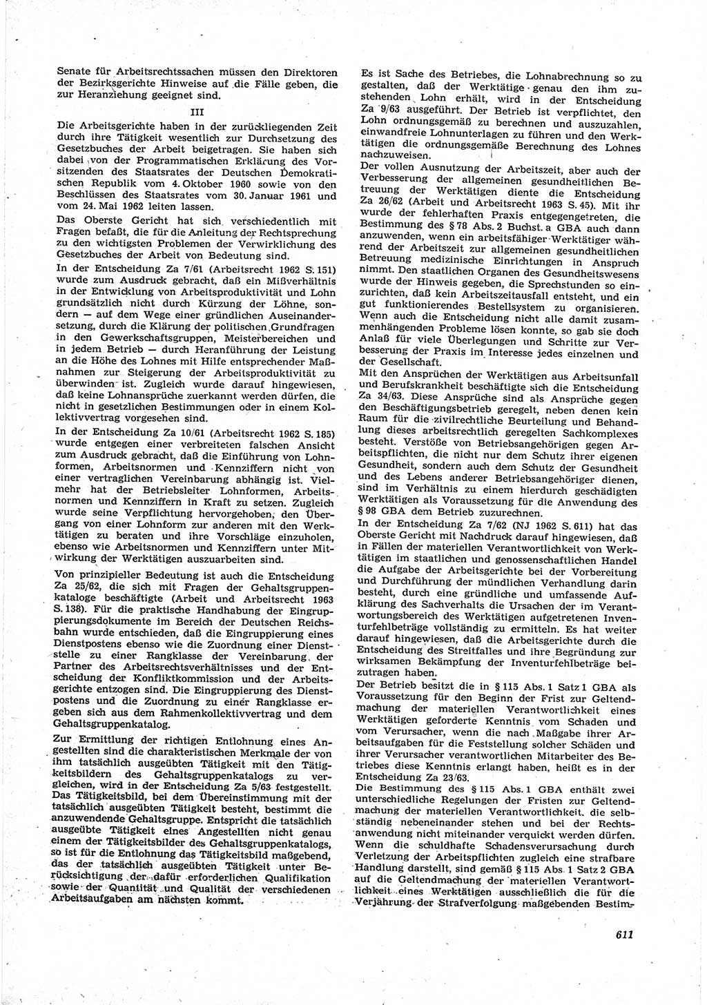 Neue Justiz (NJ), Zeitschrift für Recht und Rechtswissenschaft [Deutsche Demokratische Republik (DDR)], 17. Jahrgang 1963, Seite 611 (NJ DDR 1963, S. 611)