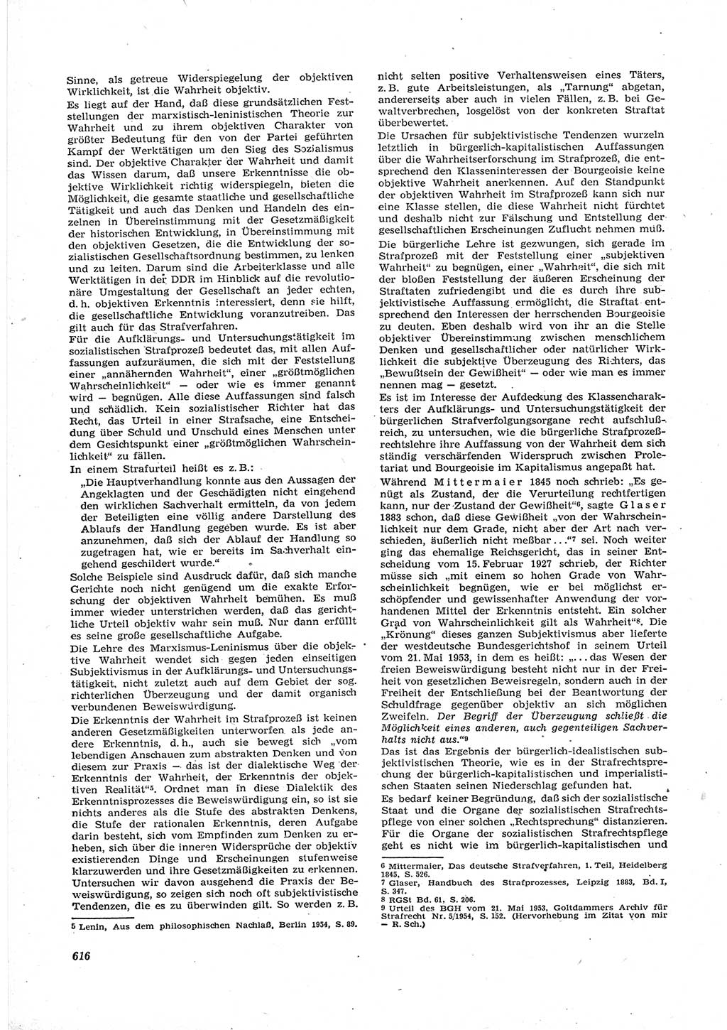 Neue Justiz (NJ), Zeitschrift für Recht und Rechtswissenschaft [Deutsche Demokratische Republik (DDR)], 17. Jahrgang 1963, Seite 616 (NJ DDR 1963, S. 616)