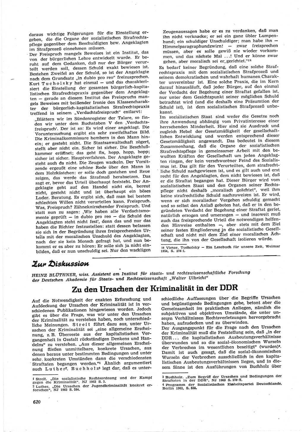 Neue Justiz (NJ), Zeitschrift für Recht und Rechtswissenschaft [Deutsche Demokratische Republik (DDR)], 17. Jahrgang 1963, Seite 620 (NJ DDR 1963, S. 620)