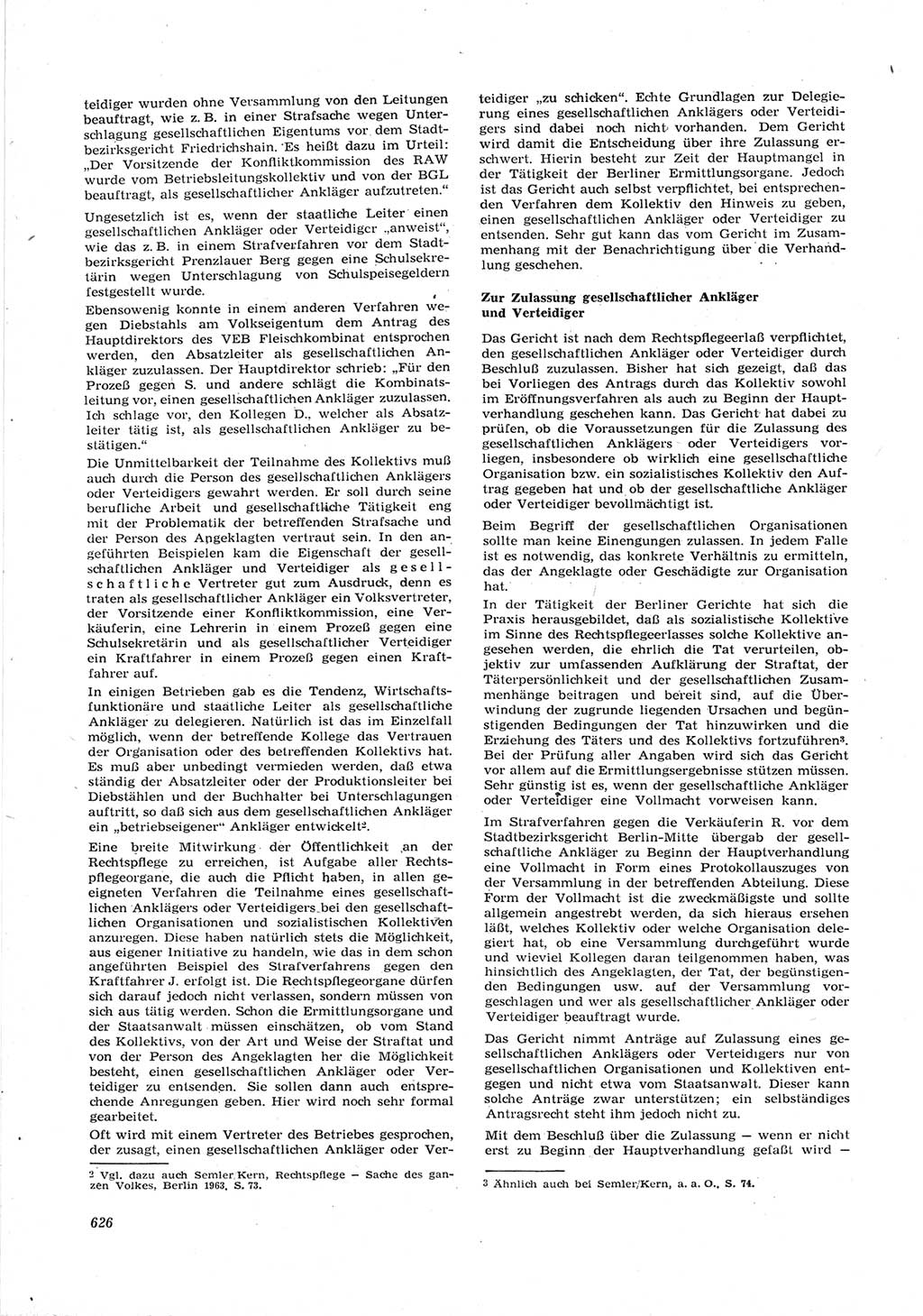 Neue Justiz (NJ), Zeitschrift für Recht und Rechtswissenschaft [Deutsche Demokratische Republik (DDR)], 17. Jahrgang 1963, Seite 626 (NJ DDR 1963, S. 626)