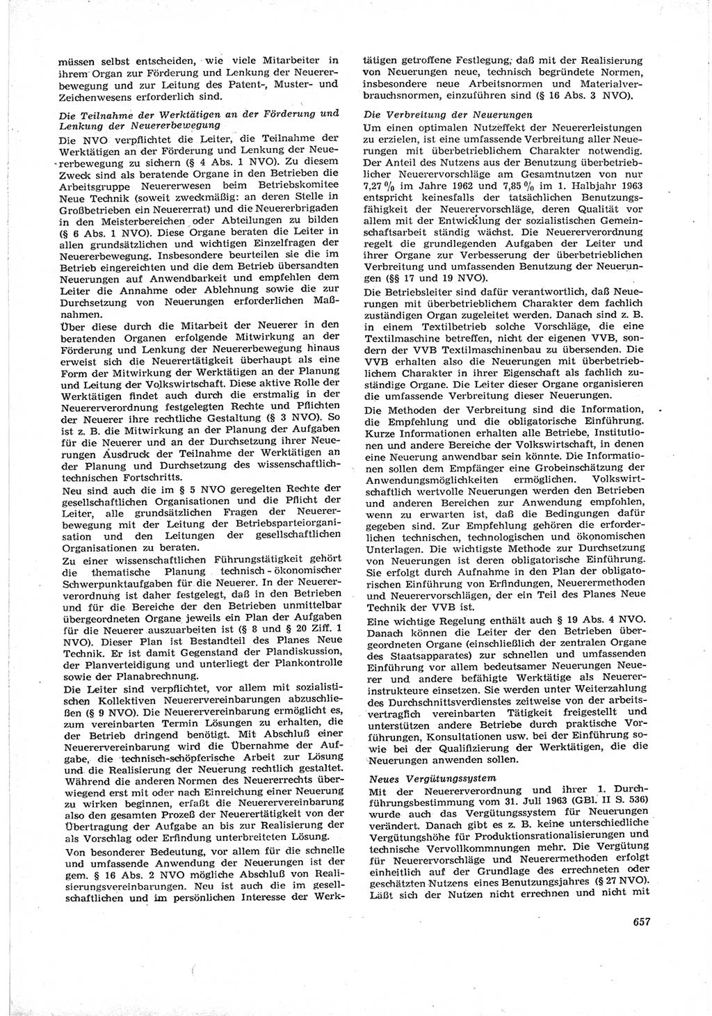 Neue Justiz (NJ), Zeitschrift für Recht und Rechtswissenschaft [Deutsche Demokratische Republik (DDR)], 17. Jahrgang 1963, Seite 657 (NJ DDR 1963, S. 657)