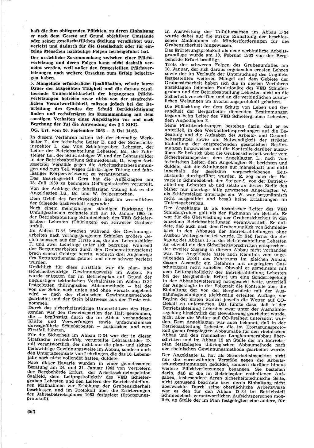 Neue Justiz (NJ), Zeitschrift für Recht und Rechtswissenschaft [Deutsche Demokratische Republik (DDR)], 17. Jahrgang 1963, Seite 662 (NJ DDR 1963, S. 662)