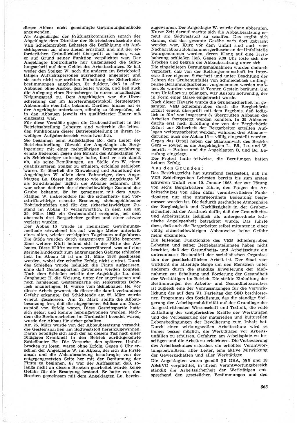 Neue Justiz (NJ), Zeitschrift für Recht und Rechtswissenschaft [Deutsche Demokratische Republik (DDR)], 17. Jahrgang 1963, Seite 663 (NJ DDR 1963, S. 663)