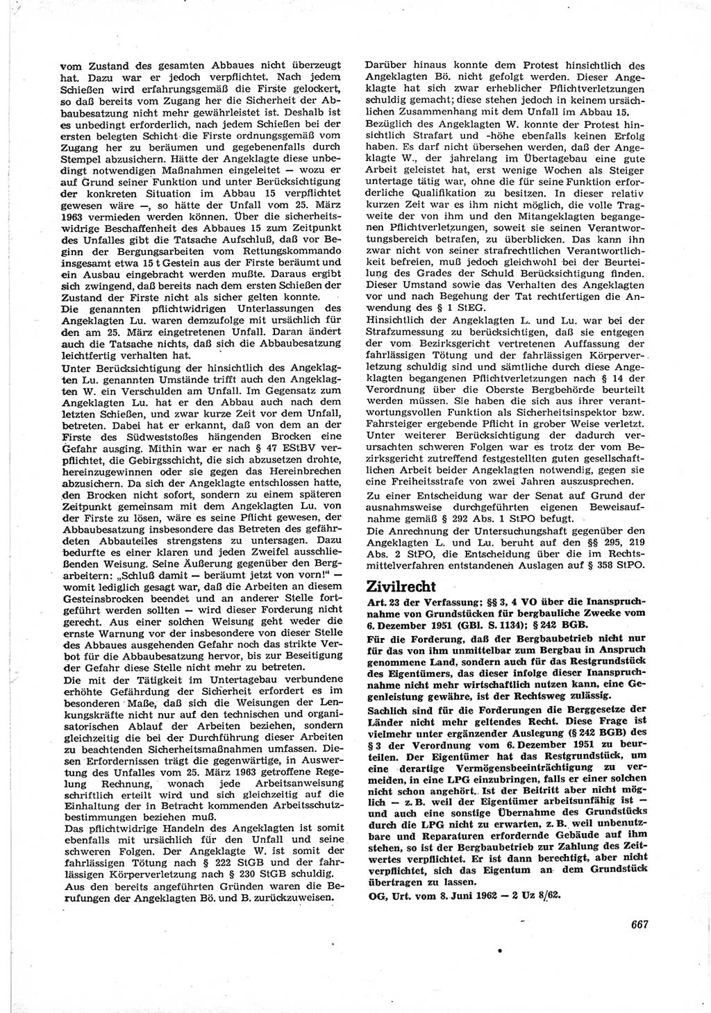 Neue Justiz (NJ), Zeitschrift für Recht und Rechtswissenschaft [Deutsche Demokratische Republik (DDR)], 17. Jahrgang 1963, Seite 667 (NJ DDR 1963, S. 667)