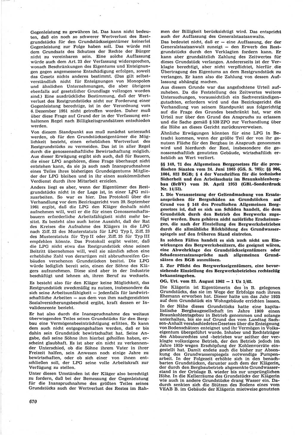 Neue Justiz (NJ), Zeitschrift für Recht und Rechtswissenschaft [Deutsche Demokratische Republik (DDR)], 17. Jahrgang 1963, Seite 670 (NJ DDR 1963, S. 670)