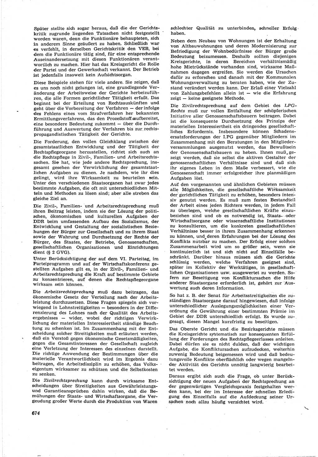 Neue Justiz (NJ), Zeitschrift für Recht und Rechtswissenschaft [Deutsche Demokratische Republik (DDR)], 17. Jahrgang 1963, Seite 674 (NJ DDR 1963, S. 674)
