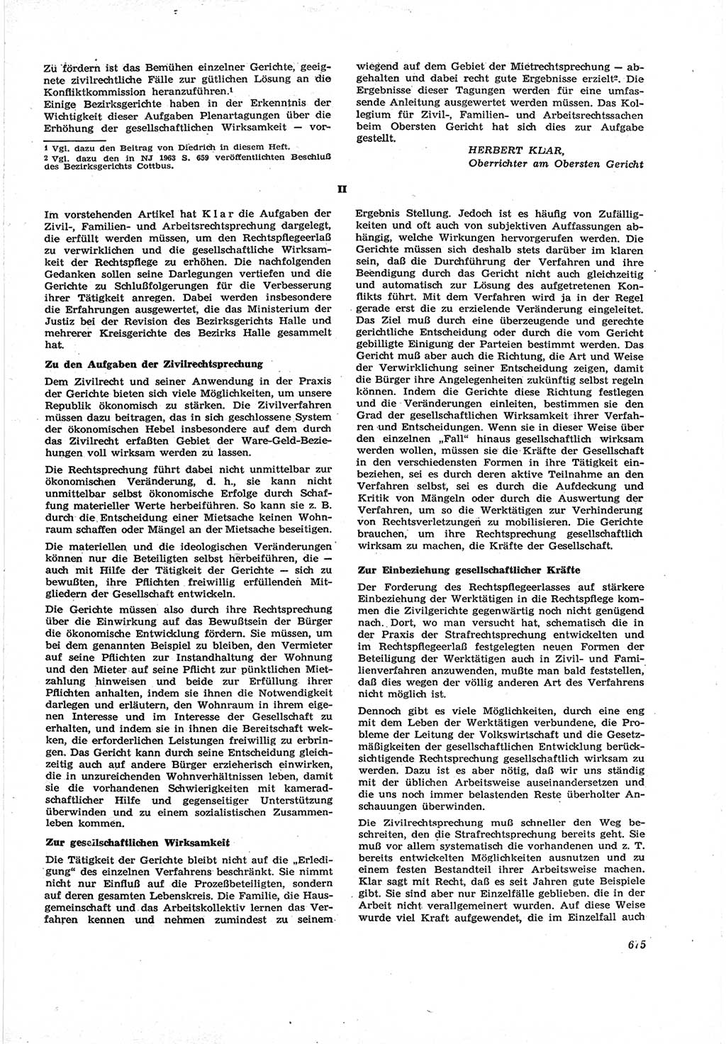 Neue Justiz (NJ), Zeitschrift für Recht und Rechtswissenschaft [Deutsche Demokratische Republik (DDR)], 17. Jahrgang 1963, Seite 675 (NJ DDR 1963, S. 675)