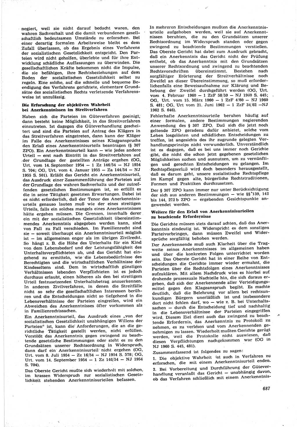 Neue Justiz (NJ), Zeitschrift für Recht und Rechtswissenschaft [Deutsche Demokratische Republik (DDR)], 17. Jahrgang 1963, Seite 687 (NJ DDR 1963, S. 687)