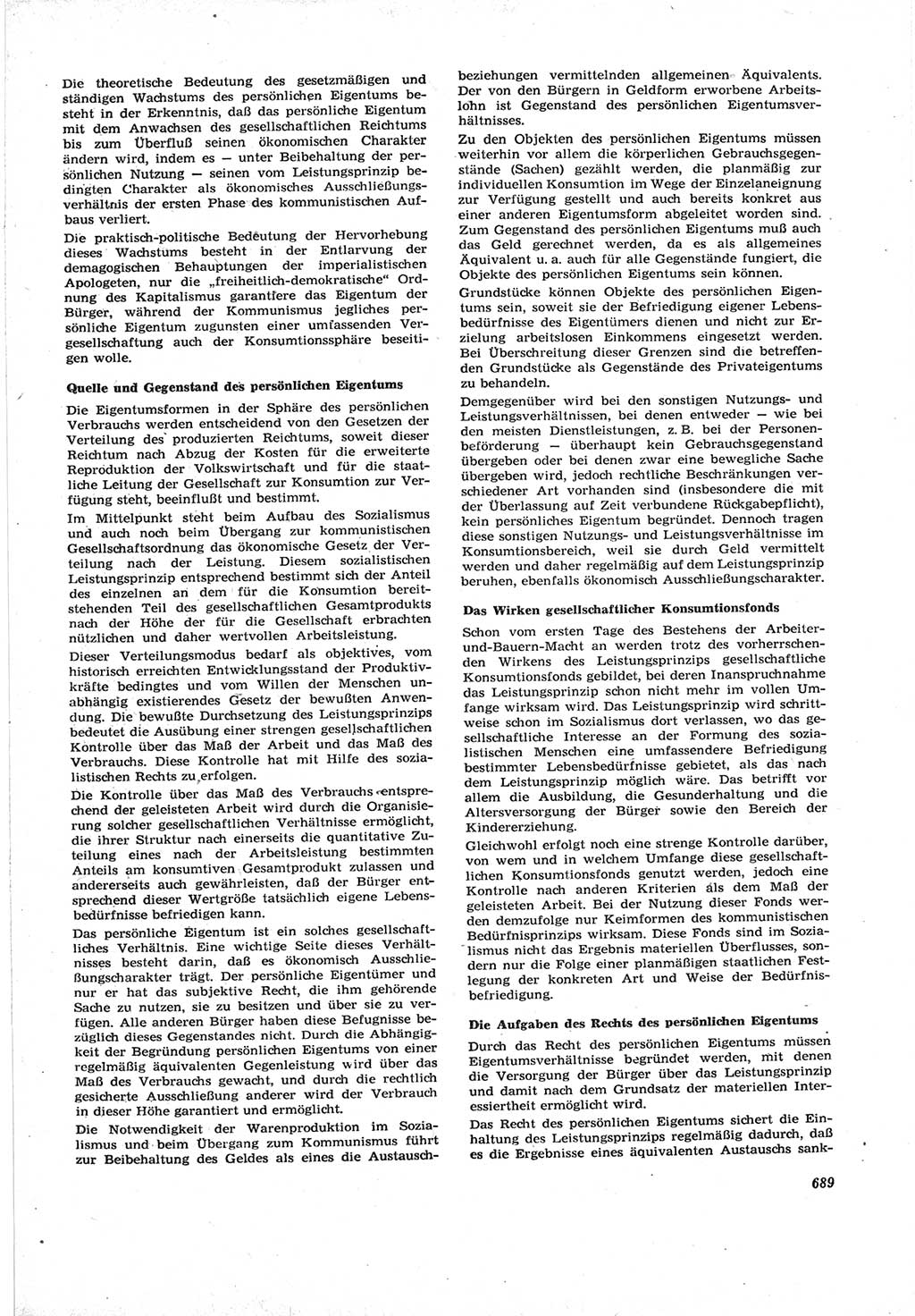 Neue Justiz (NJ), Zeitschrift für Recht und Rechtswissenschaft [Deutsche Demokratische Republik (DDR)], 17. Jahrgang 1963, Seite 689 (NJ DDR 1963, S. 689)