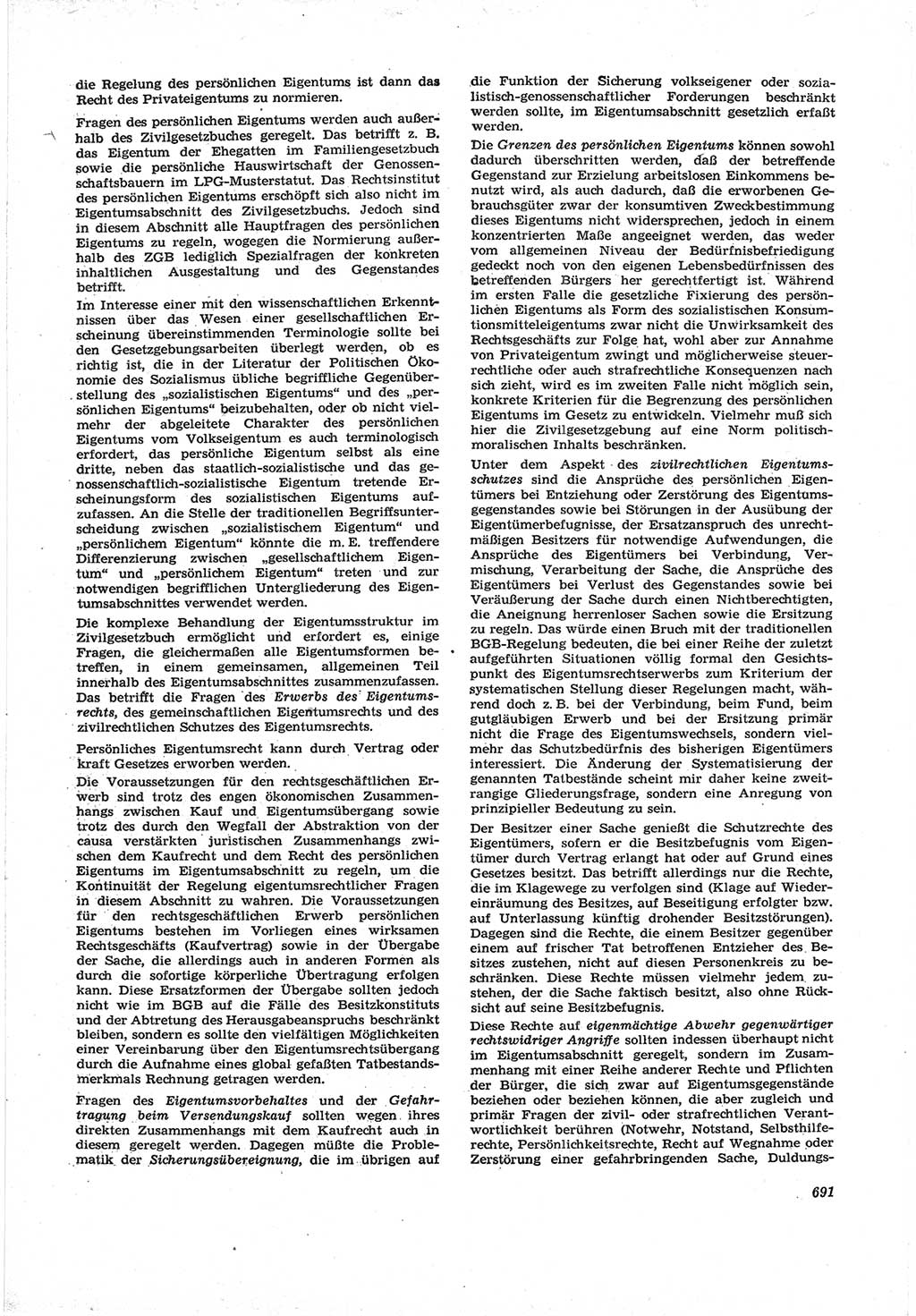 Neue Justiz (NJ), Zeitschrift für Recht und Rechtswissenschaft [Deutsche Demokratische Republik (DDR)], 17. Jahrgang 1963, Seite 691 (NJ DDR 1963, S. 691)