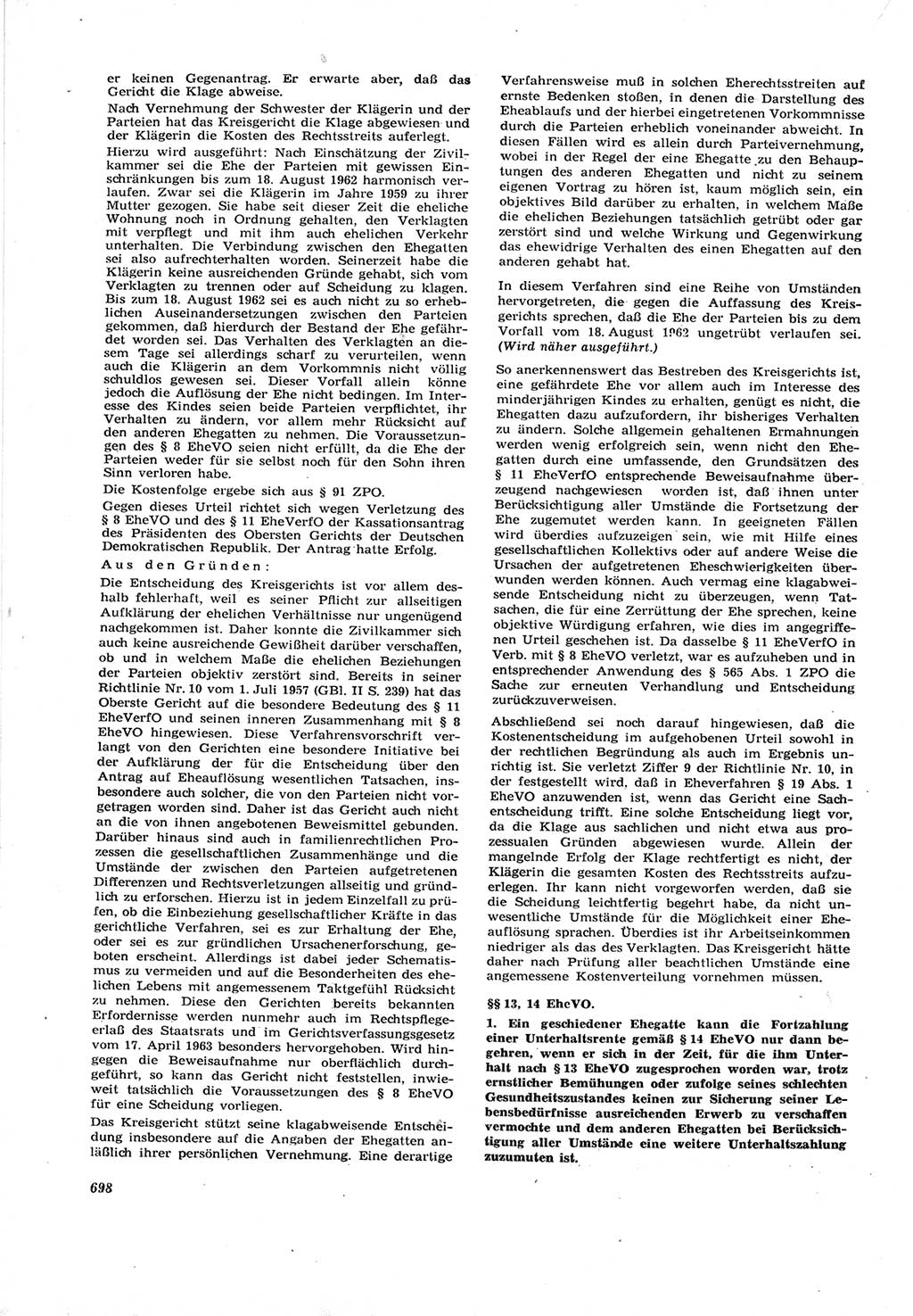 Neue Justiz (NJ), Zeitschrift für Recht und Rechtswissenschaft [Deutsche Demokratische Republik (DDR)], 17. Jahrgang 1963, Seite 698 (NJ DDR 1963, S. 698)