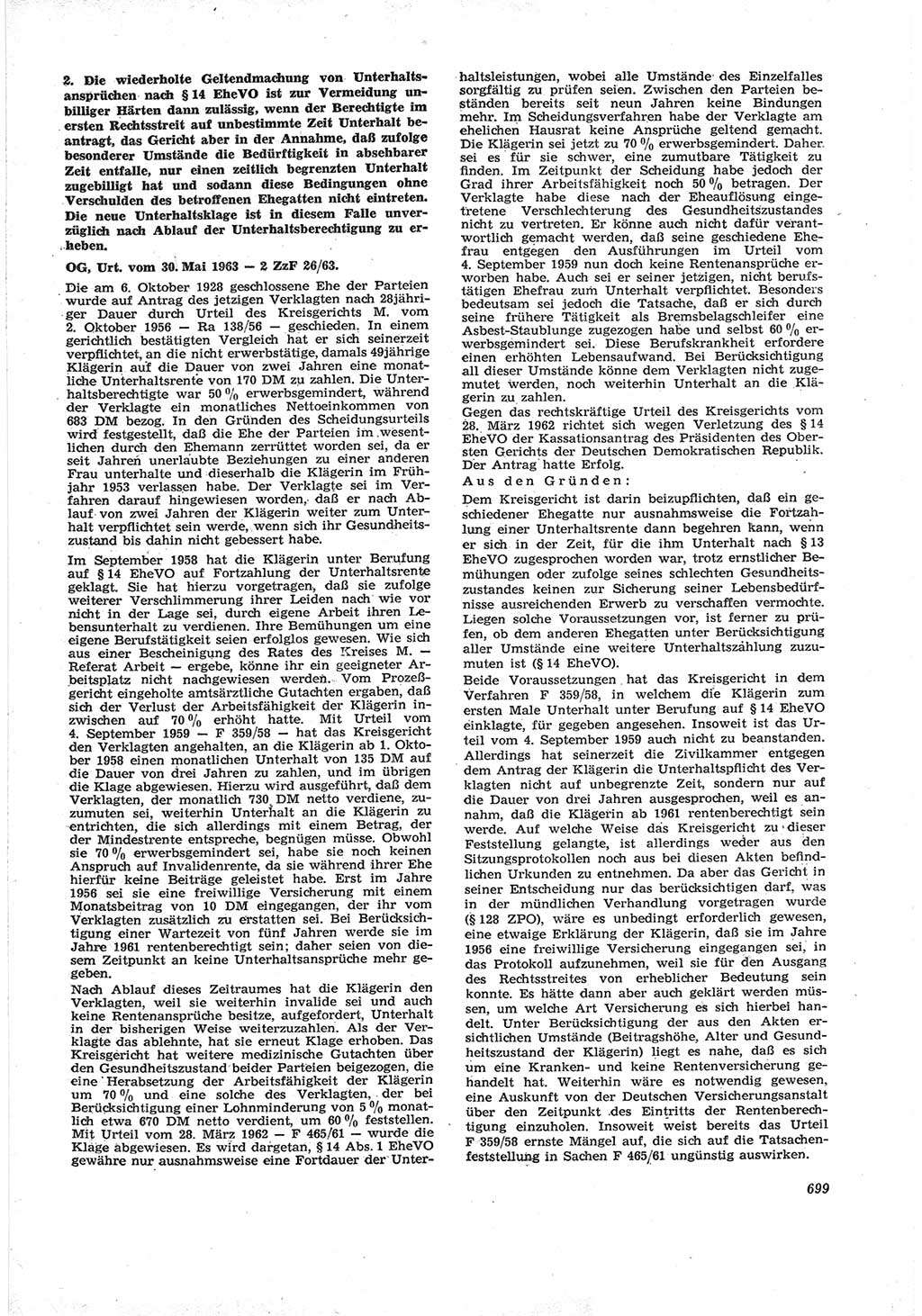 Neue Justiz (NJ), Zeitschrift für Recht und Rechtswissenschaft [Deutsche Demokratische Republik (DDR)], 17. Jahrgang 1963, Seite 699 (NJ DDR 1963, S. 699)