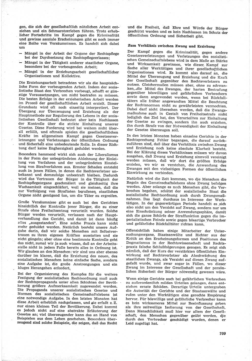Neue Justiz (NJ), Zeitschrift für Recht und Rechtswissenschaft [Deutsche Demokratische Republik (DDR)], 17. Jahrgang 1963, Seite 709 (NJ DDR 1963, S. 709)