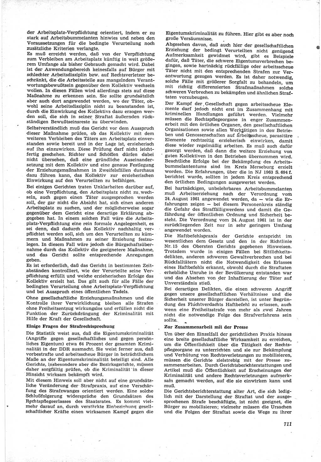 Neue Justiz (NJ), Zeitschrift für Recht und Rechtswissenschaft [Deutsche Demokratische Republik (DDR)], 17. Jahrgang 1963, Seite 711 (NJ DDR 1963, S. 711)