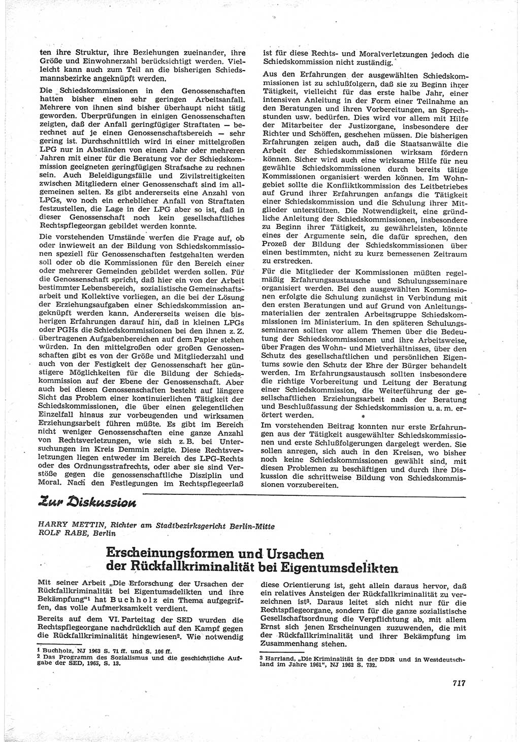 Neue Justiz (NJ), Zeitschrift für Recht und Rechtswissenschaft [Deutsche Demokratische Republik (DDR)], 17. Jahrgang 1963, Seite 717 (NJ DDR 1963, S. 717)