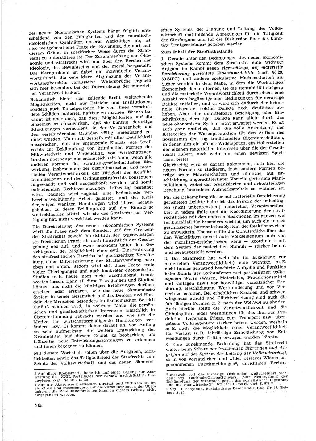Neue Justiz (NJ), Zeitschrift für Recht und Rechtswissenschaft [Deutsche Demokratische Republik (DDR)], 17. Jahrgang 1963, Seite 728 (NJ DDR 1963, S. 728)