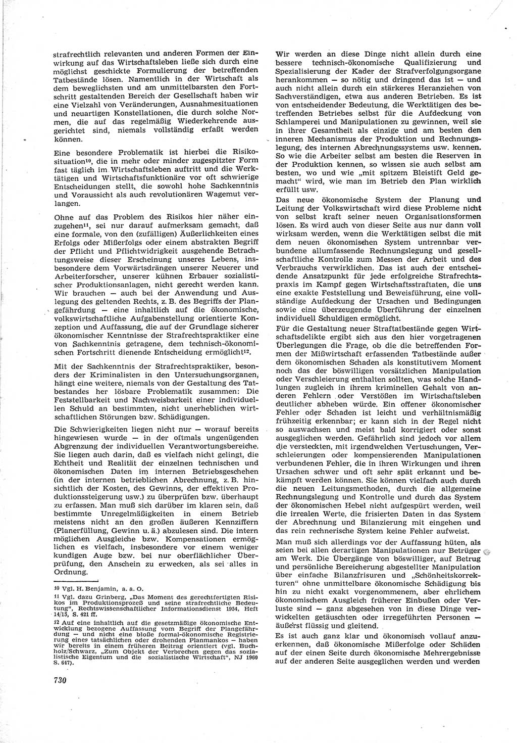 Neue Justiz (NJ), Zeitschrift für Recht und Rechtswissenschaft [Deutsche Demokratische Republik (DDR)], 17. Jahrgang 1963, Seite 730 (NJ DDR 1963, S. 730)