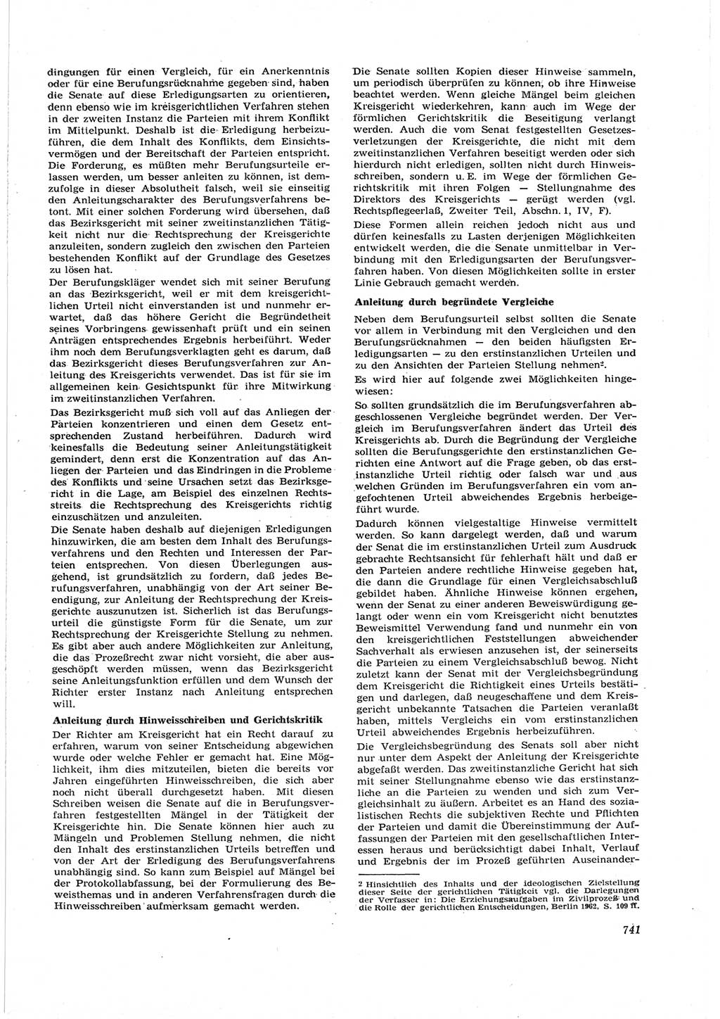 Neue Justiz (NJ), Zeitschrift für Recht und Rechtswissenschaft [Deutsche Demokratische Republik (DDR)], 17. Jahrgang 1963, Seite 741 (NJ DDR 1963, S. 741)