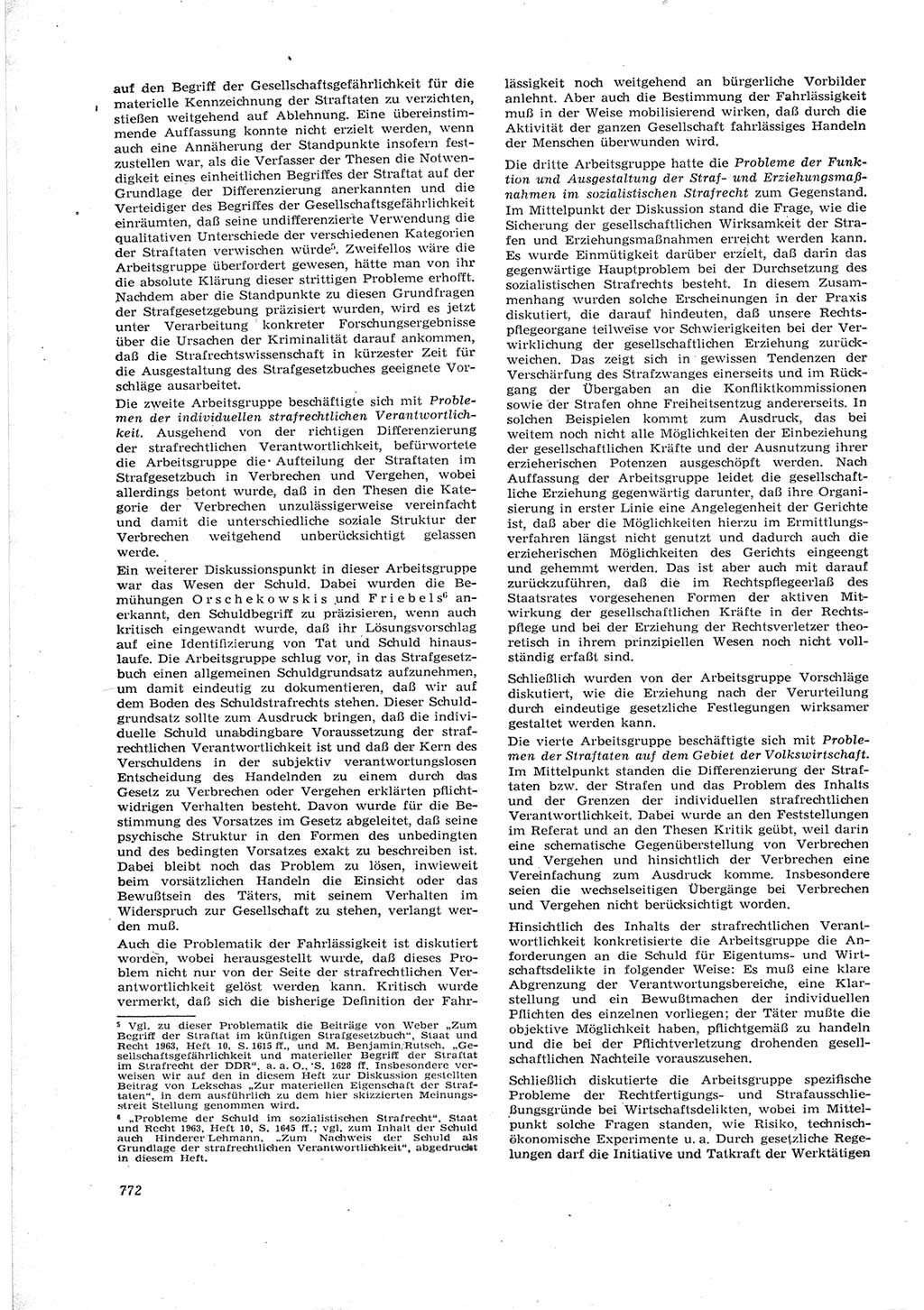 Neue Justiz (NJ), Zeitschrift für Recht und Rechtswissenschaft [Deutsche Demokratische Republik (DDR)], 17. Jahrgang 1963, Seite 772 (NJ DDR 1963, S. 772)