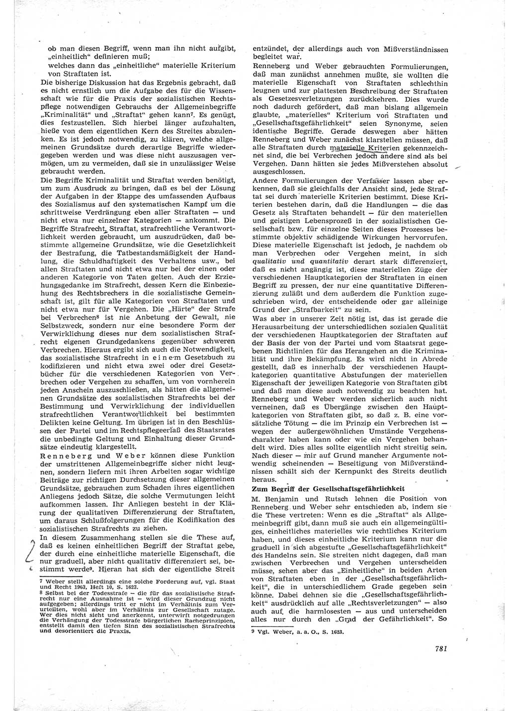 Neue Justiz (NJ), Zeitschrift für Recht und Rechtswissenschaft [Deutsche Demokratische Republik (DDR)], 17. Jahrgang 1963, Seite 781 (NJ DDR 1963, S. 781)
