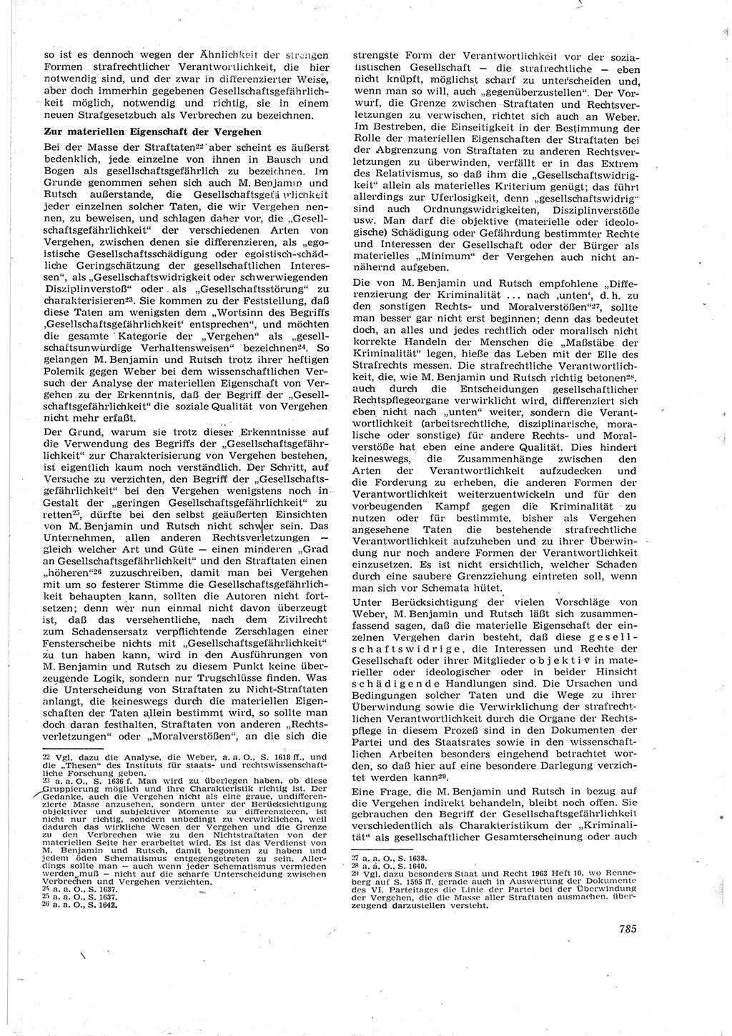 Neue Justiz (NJ), Zeitschrift für Recht und Rechtswissenschaft [Deutsche Demokratische Republik (DDR)], 17. Jahrgang 1963, Seite 785 (NJ DDR 1963, S. 785)