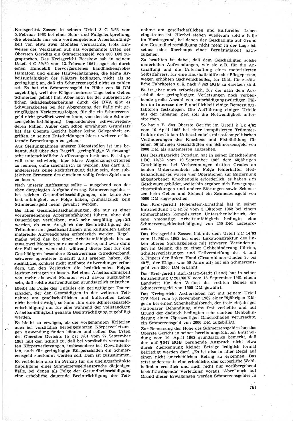 Neue Justiz (NJ), Zeitschrift für Recht und Rechtswissenschaft [Deutsche Demokratische Republik (DDR)], 17. Jahrgang 1963, Seite 791 (NJ DDR 1963, S. 791)