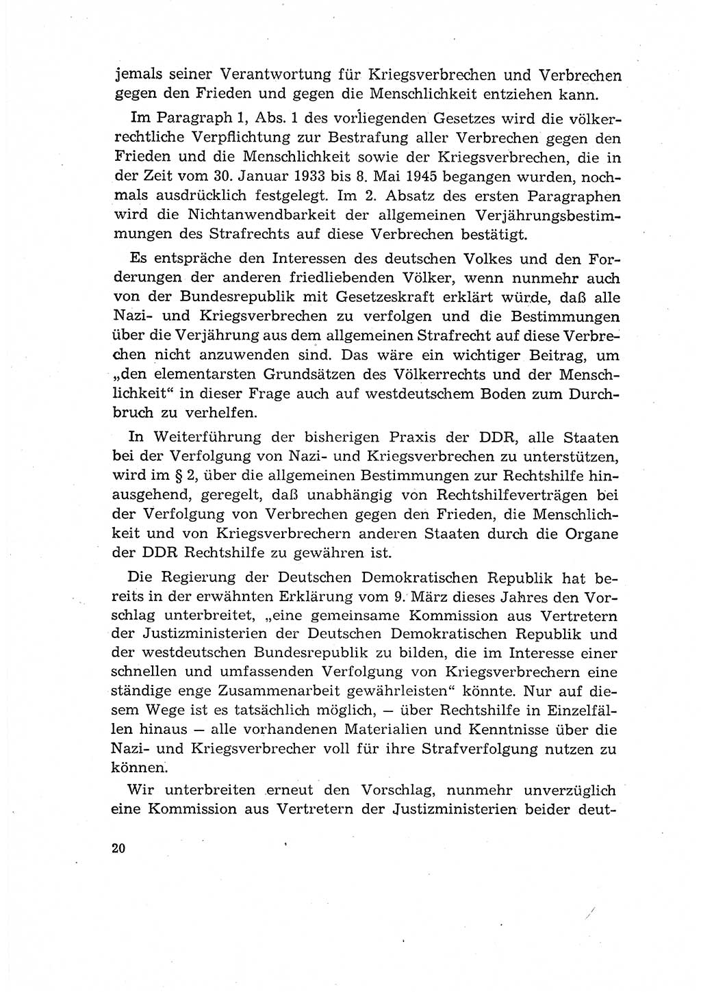 Bestrafung der Nazi- und Kriegsverbrecher [Deutsche Demokratische Republik (DDR)] 1964, Seite 20 (Bestr. Nazi-Kr.-Verbr. DDR 1964, S. 20)