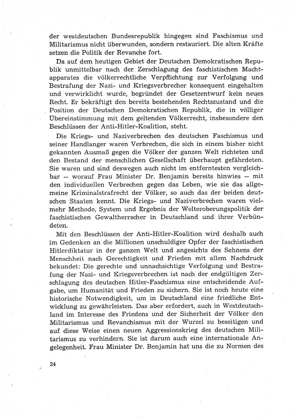 Bestrafung der Nazi- und Kriegsverbrecher [Deutsche Demokratische Republik (DDR)] 1964, Seite 24 (Bestr. Nazi-Kr.-Verbr. DDR 1964, S. 24)