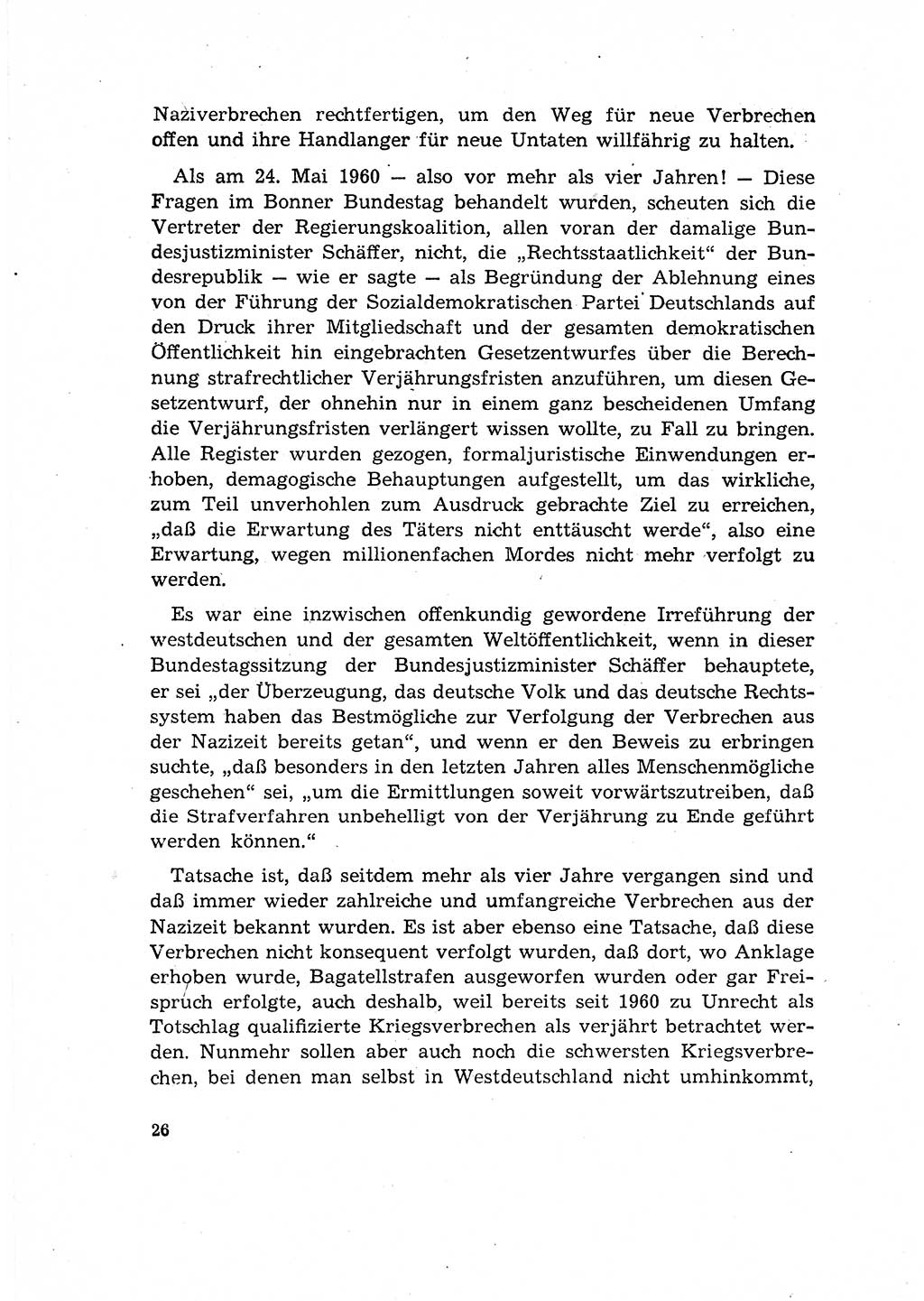Bestrafung der Nazi- und Kriegsverbrecher [Deutsche Demokratische Republik (DDR)] 1964, Seite 26 (Bestr. Nazi-Kr.-Verbr. DDR 1964, S. 26)
