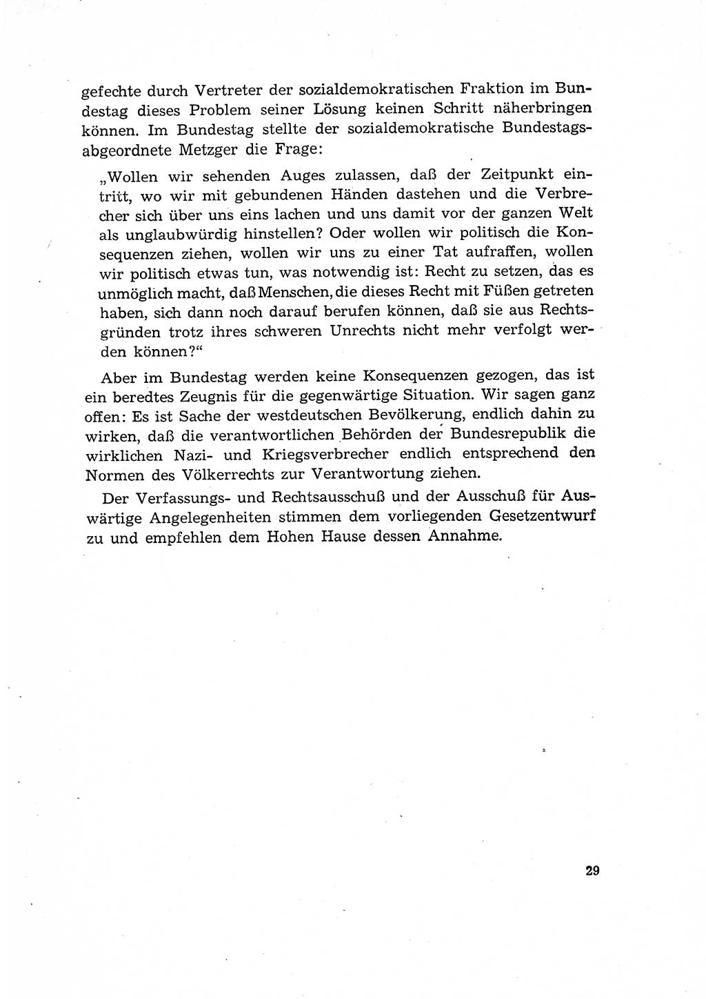 Bestrafung der Nazi- und Kriegsverbrecher [Deutsche Demokratische Republik (DDR)] 1964, Seite 29 (Bestr. Nazi-Kr.-Verbr. DDR 1964, S. 29)